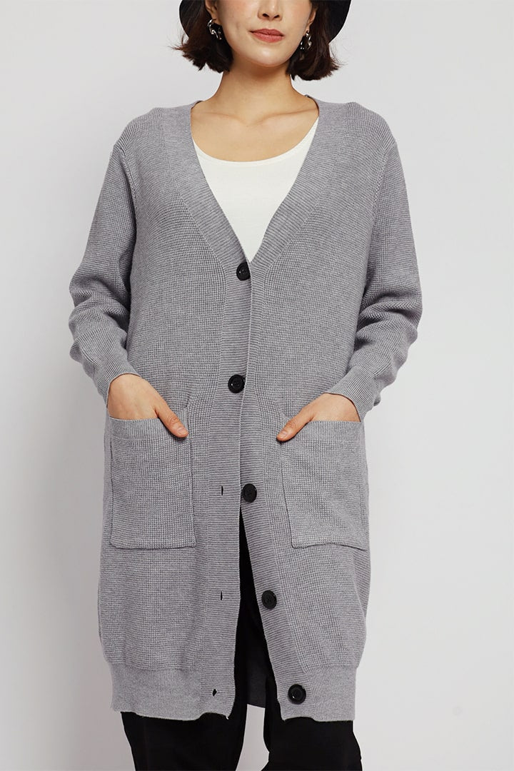Romary Knit Cardigan in Grey
