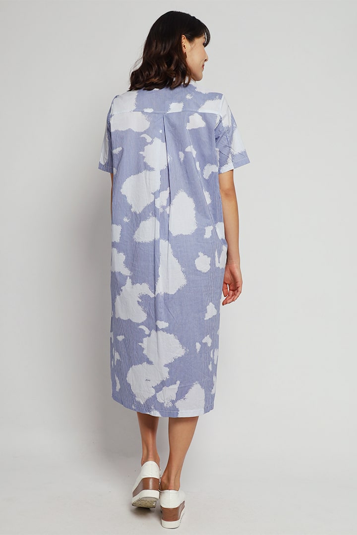 Seine Pinstripes Shirt Dress