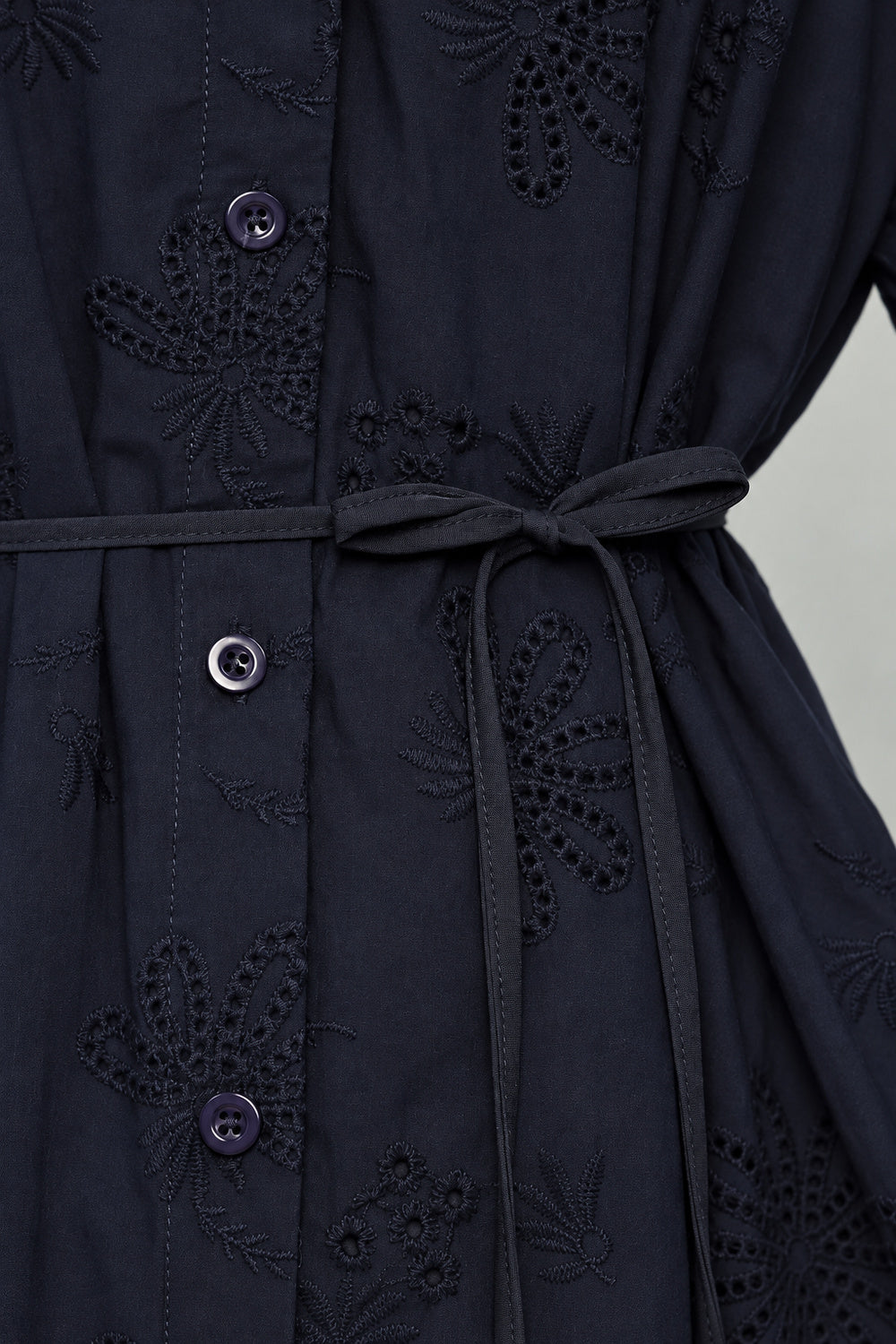 Eline Shirt Dress in Blue Eyelet Dream