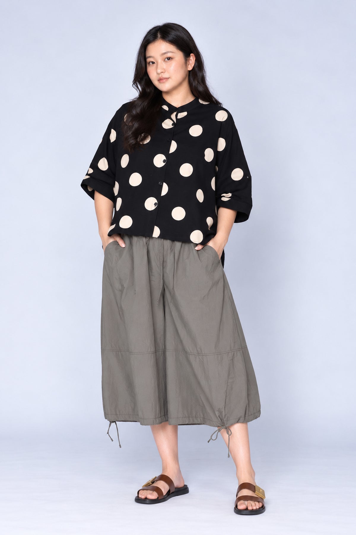 Olly Polkadot Top