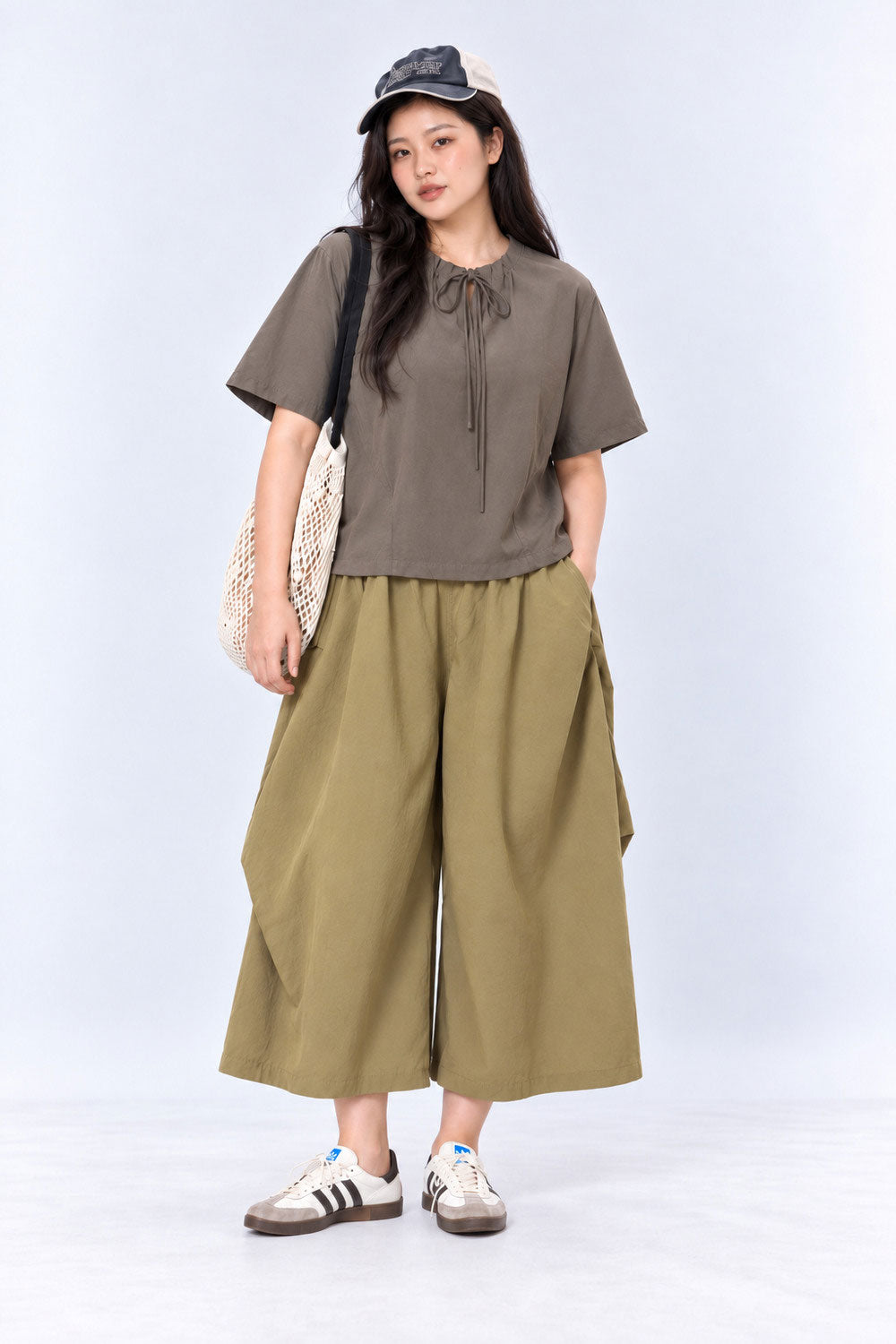 Dreama Culottes in Khaki
