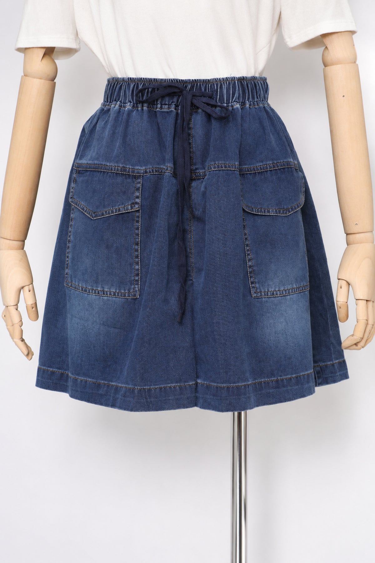 PO - Chell Denim Shorts in Dark Blue