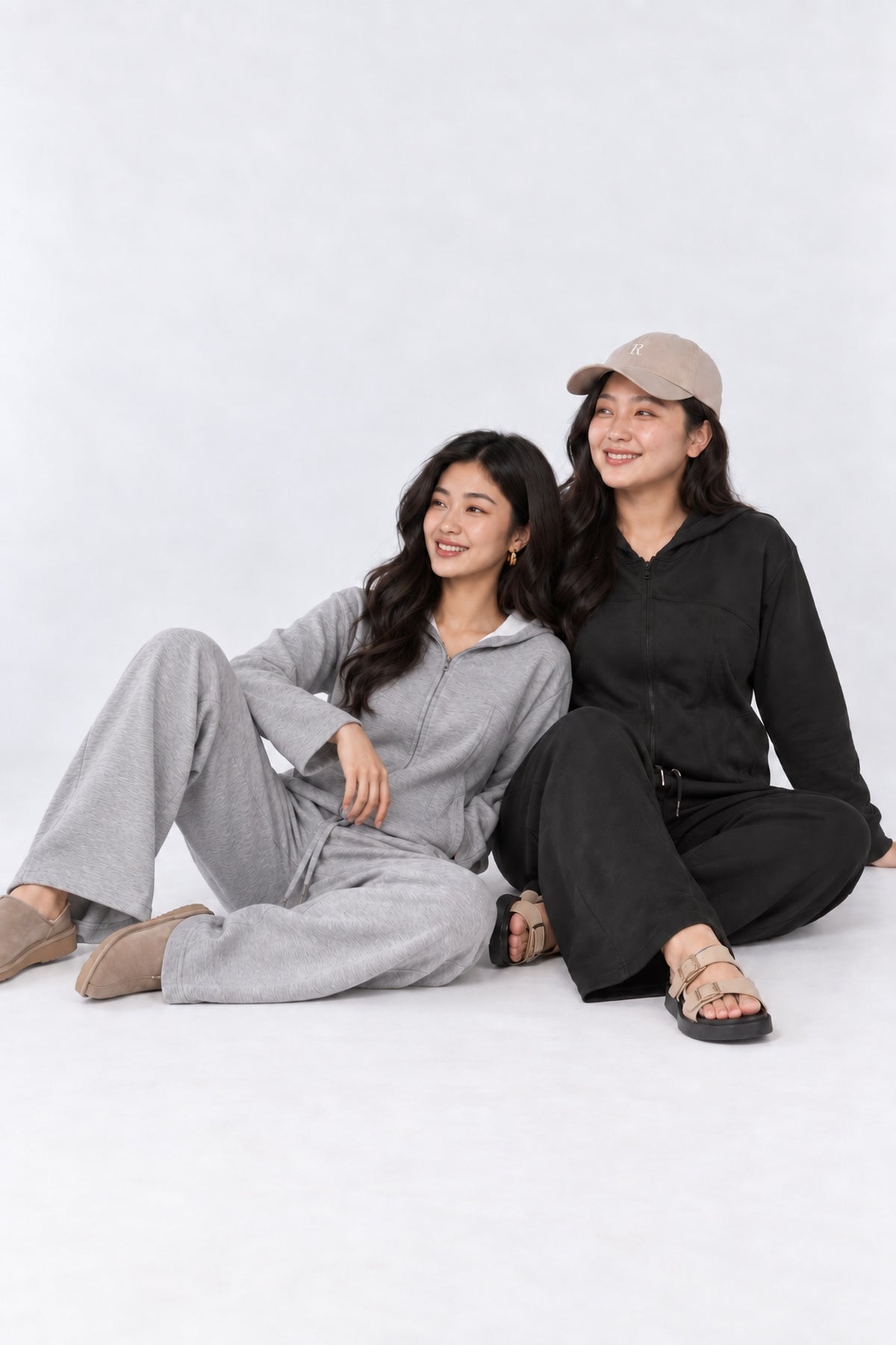 JOY - Paradise 2 in 1 Hoodie and Pants Set in Black