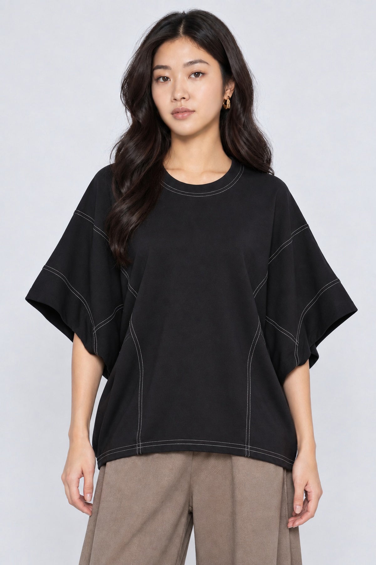 JOY - Suvi Trimming Top in Black