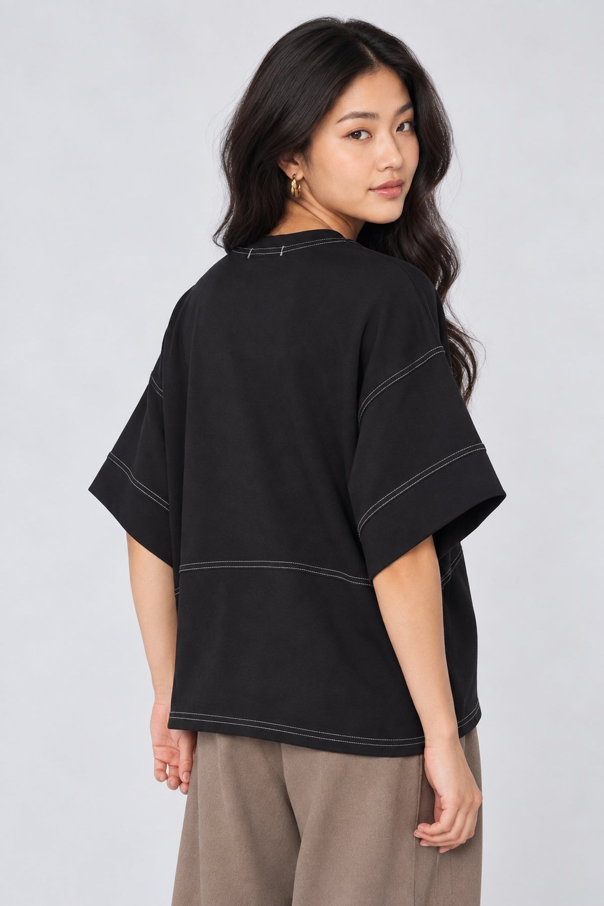 JOY - Suvi Trimming Top in Black