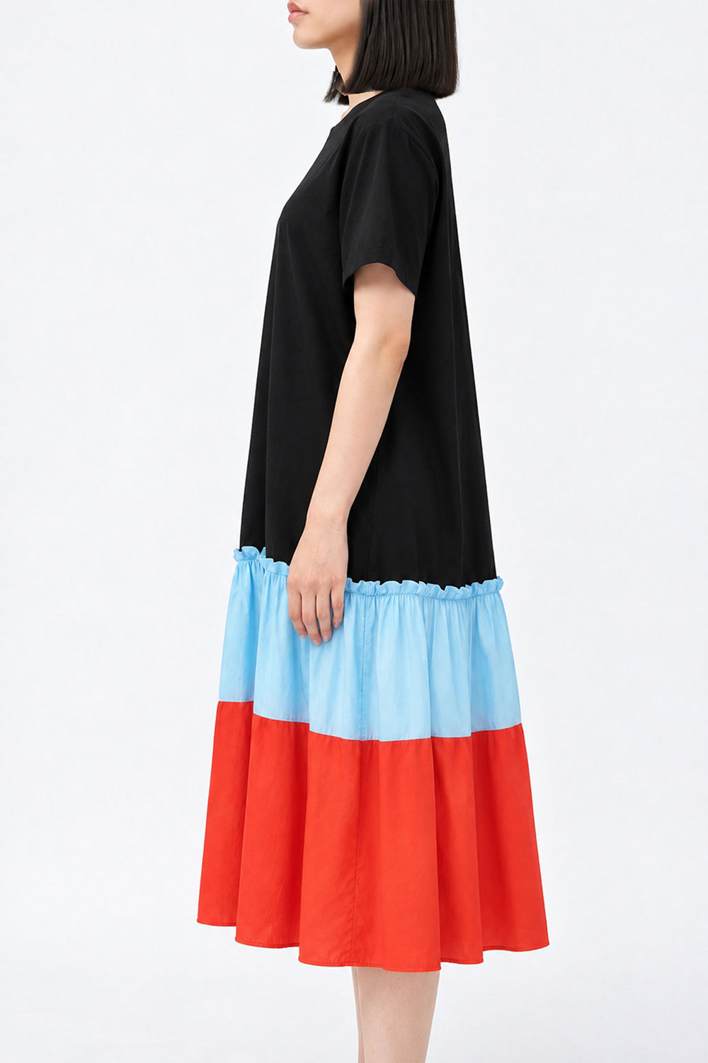 Estella Dress in Blue Orange