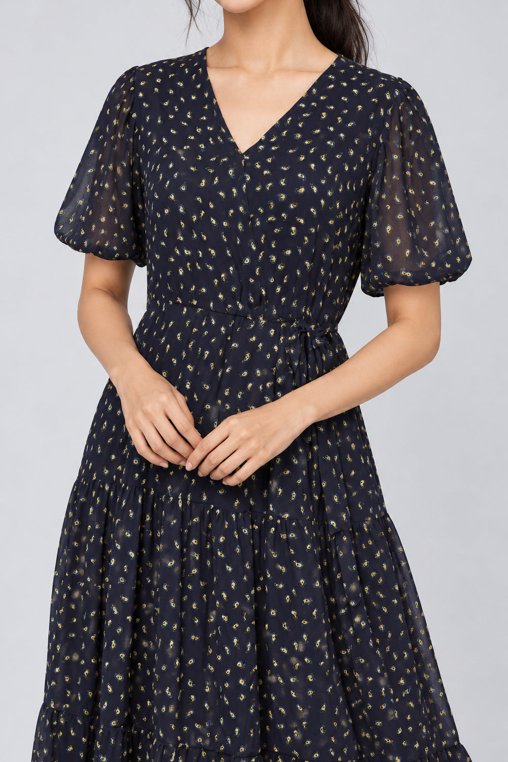 Keisha Dress in Blue Willow