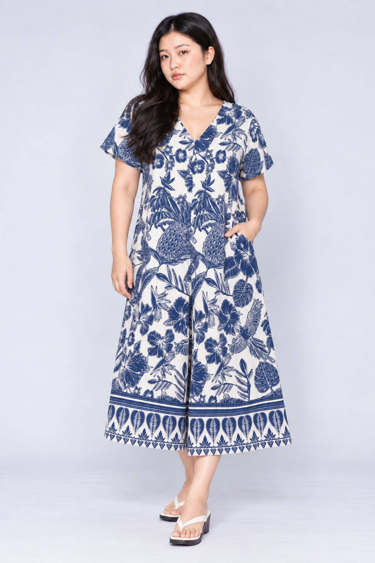 Carly Jumpsuit in Indigo Isle