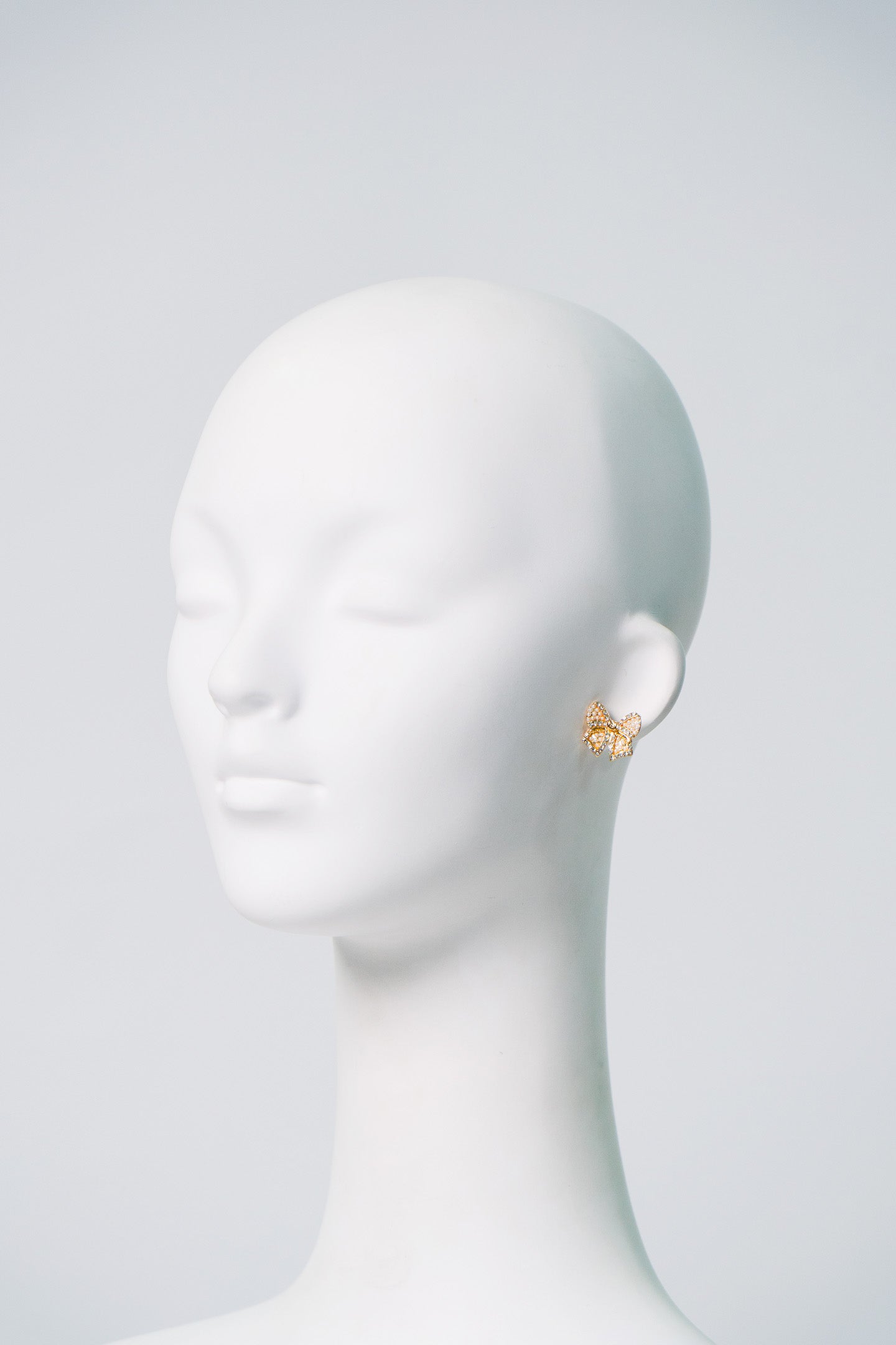 Cute Pearl Ribbon Earrings