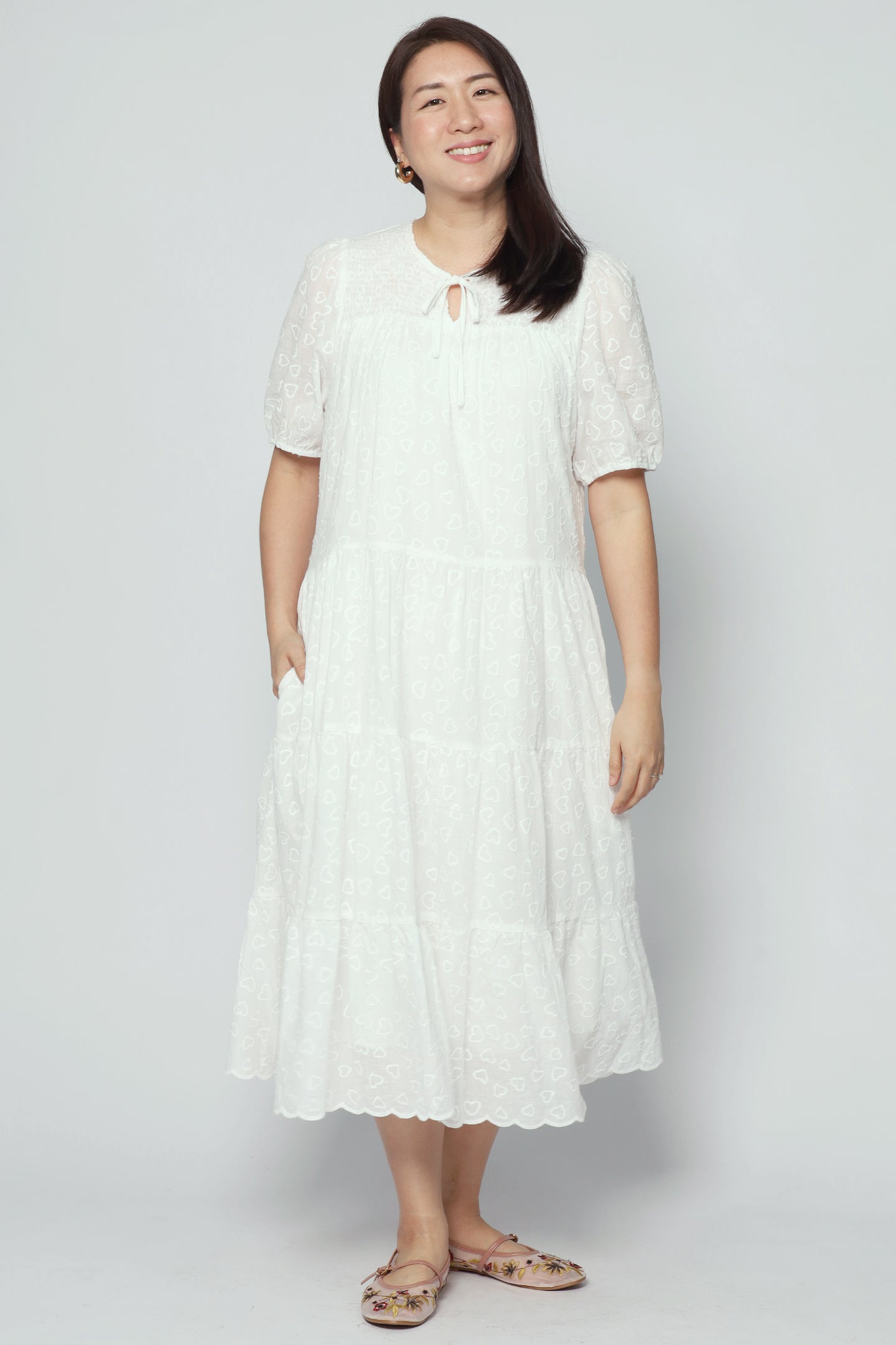 Alina Dress in Heart Crochet