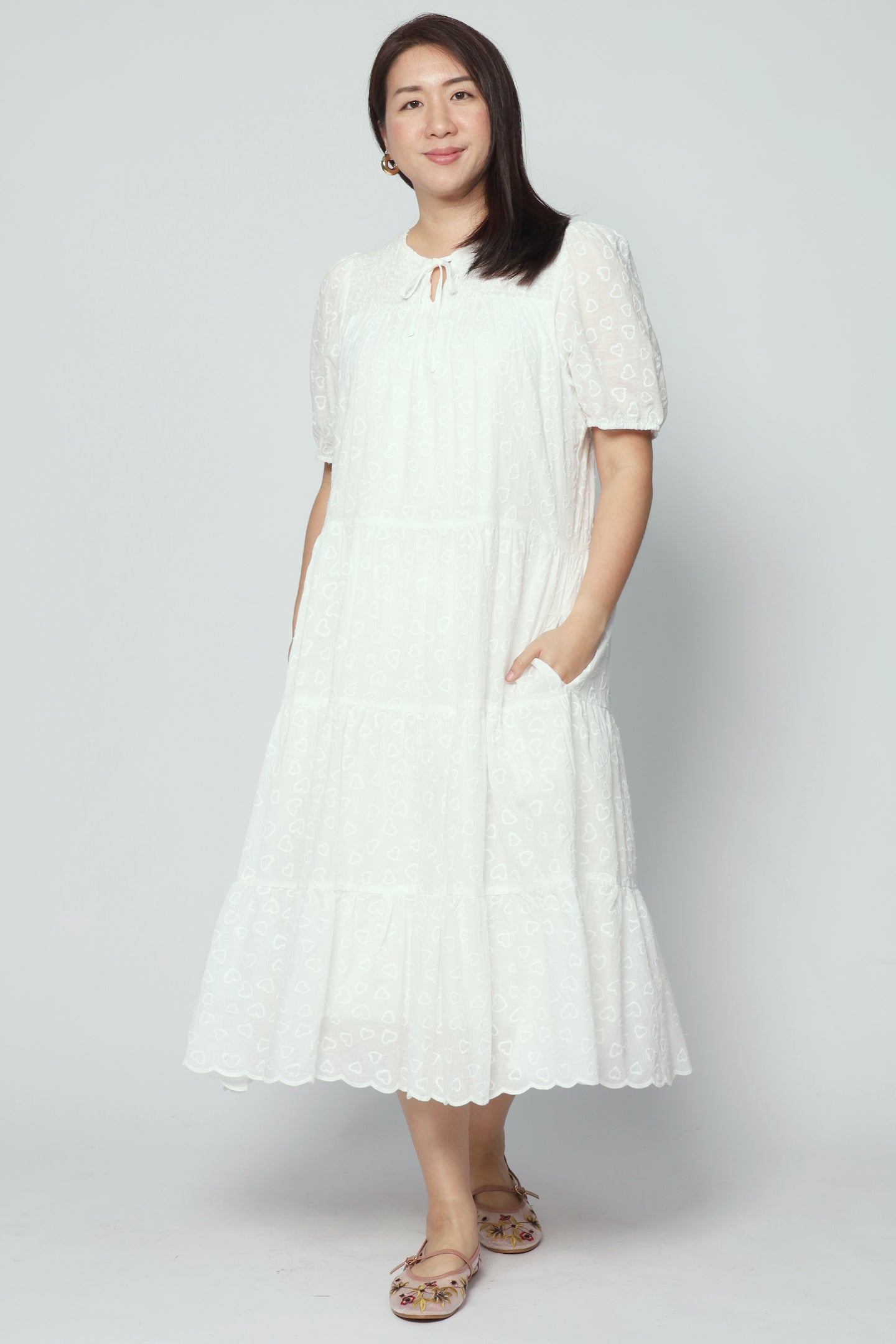 Alina Dress in Heart Crochet