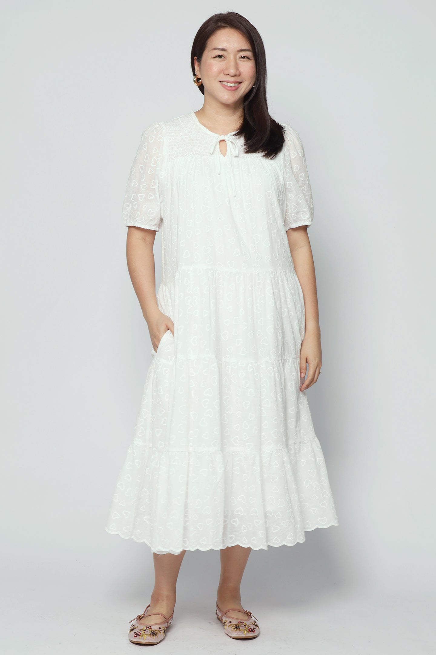 Alina Dress in Heart Crochet