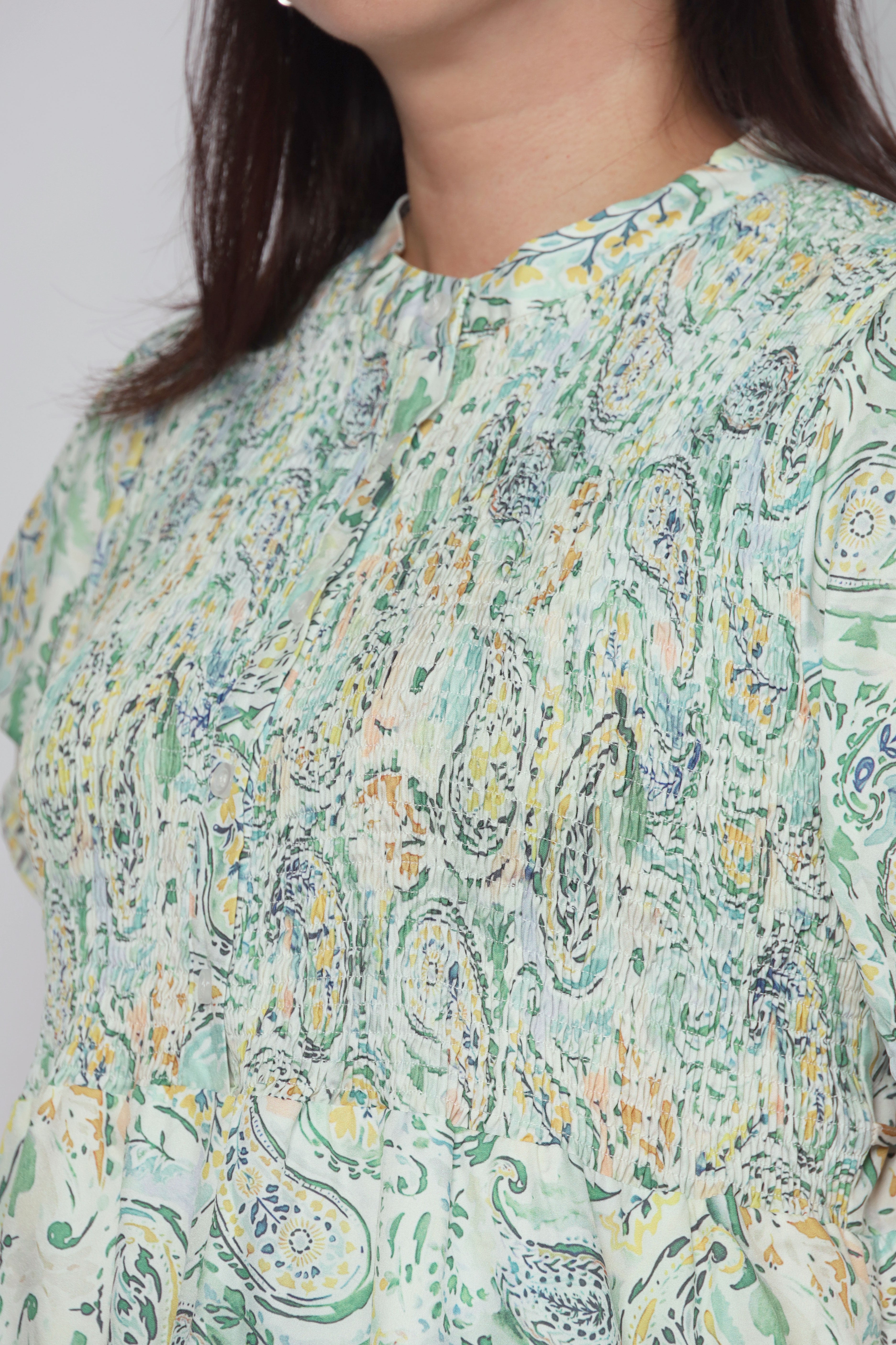 Ariel Dress in Whisper Paisley