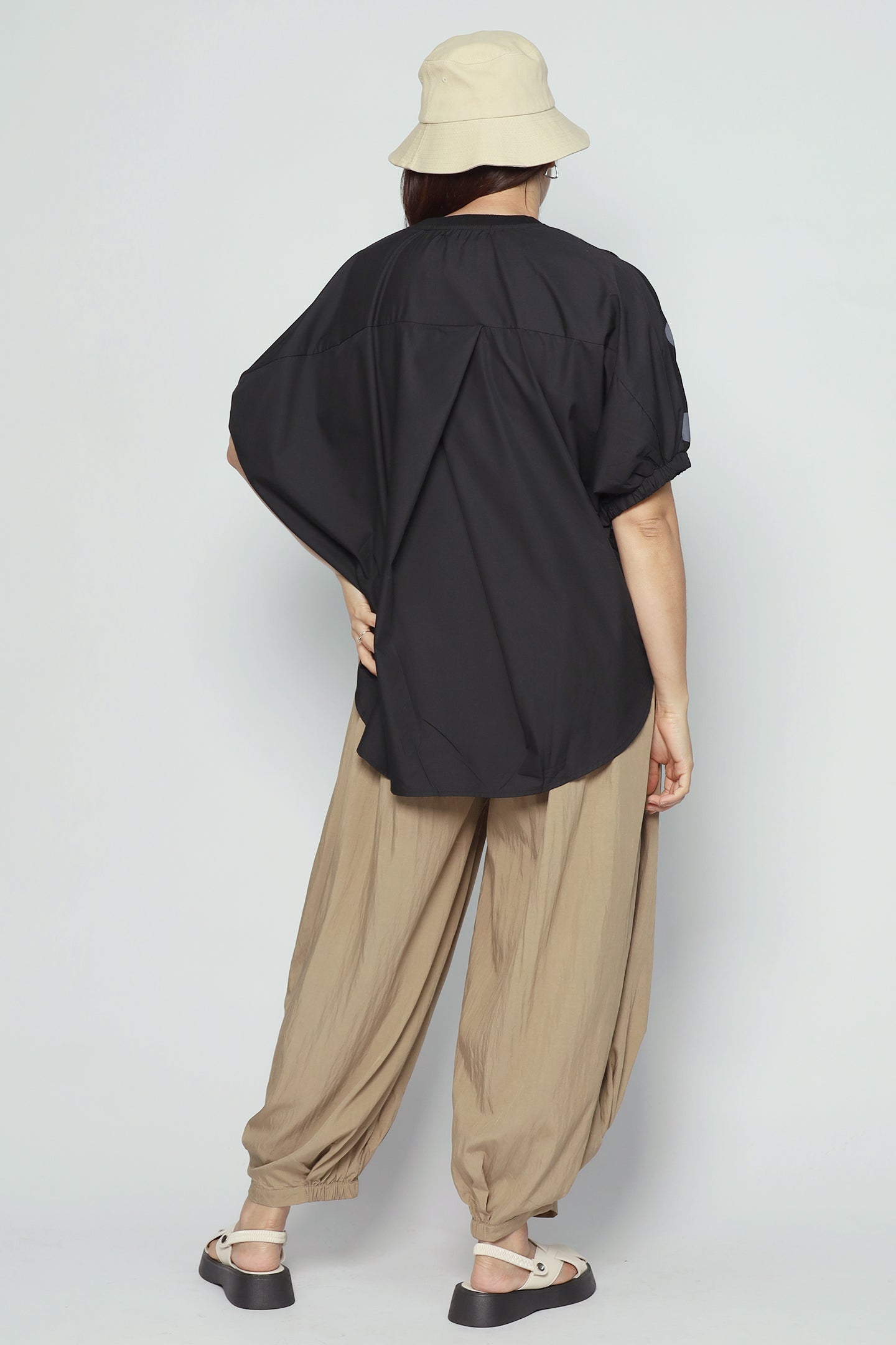 Astri Polkadot Batwing Top