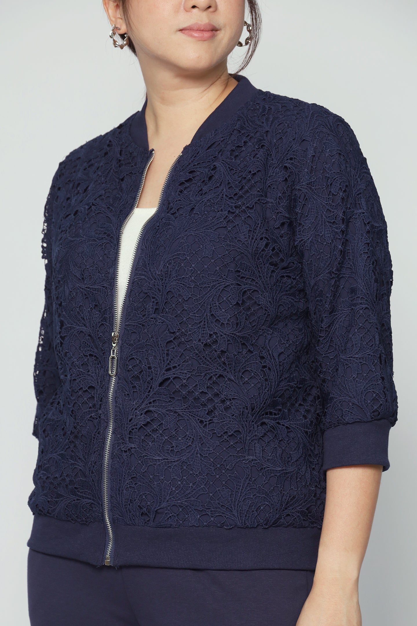 Aubrey Jacket in Blue Lace