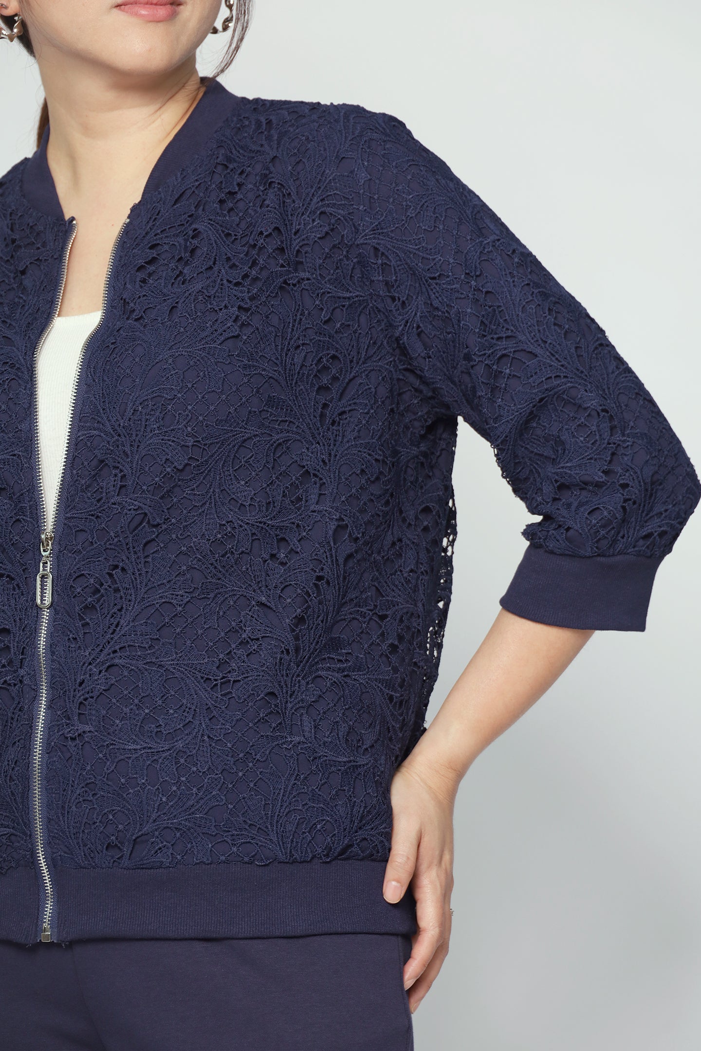 Aubrey Jacket in Blue Lace