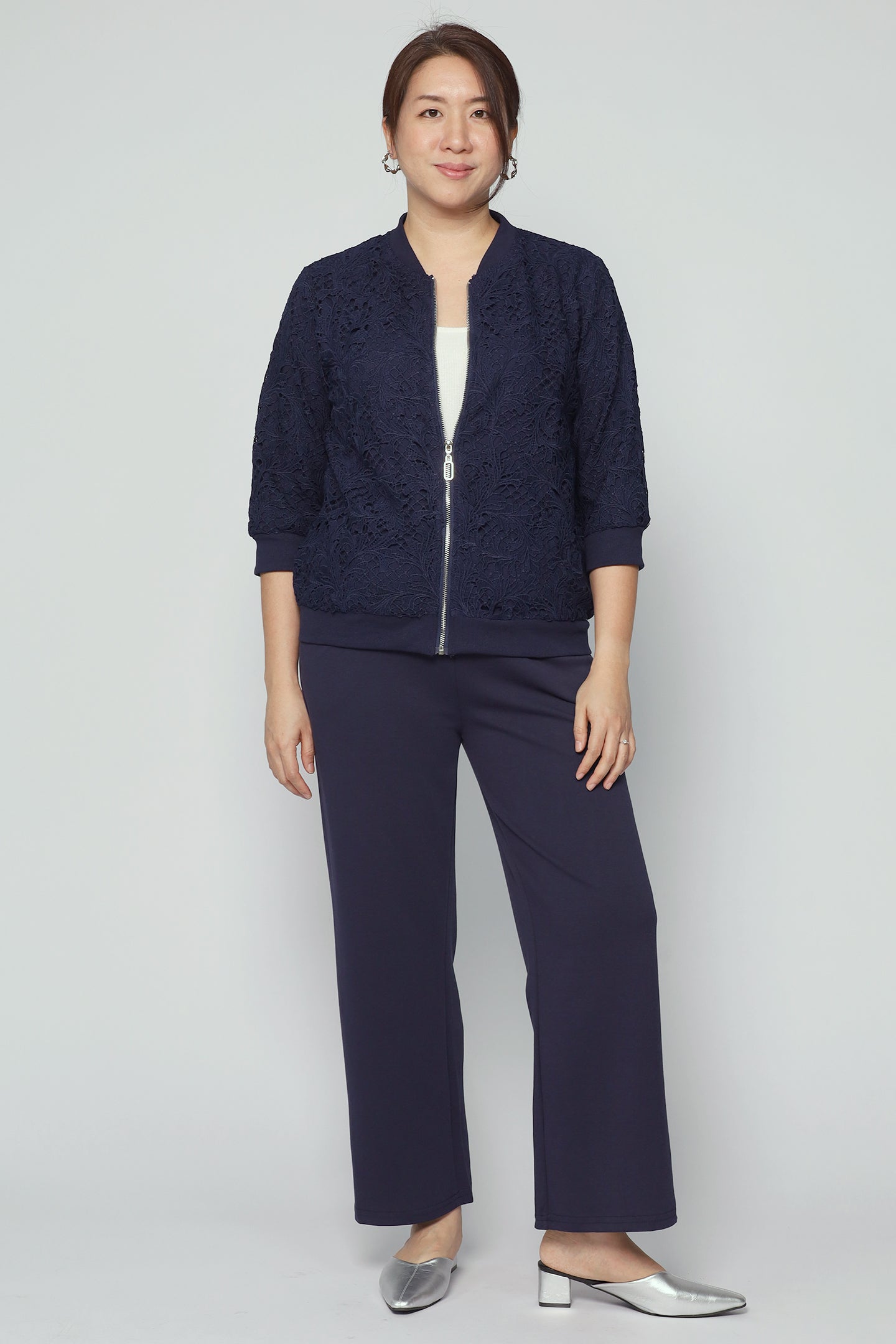 Aubrey Jacket in Blue Lace