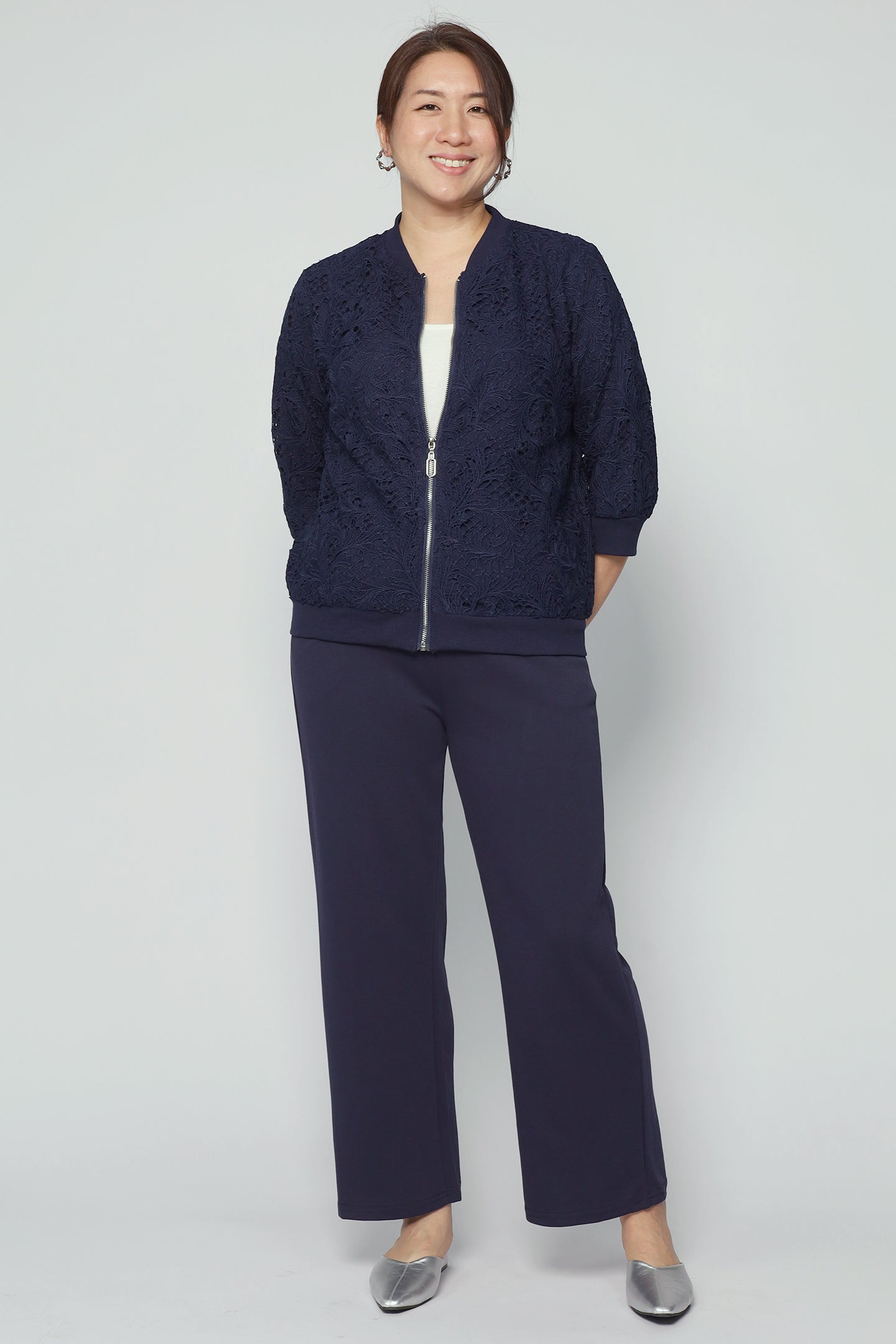 Aubrey Jacket in Blue Lace