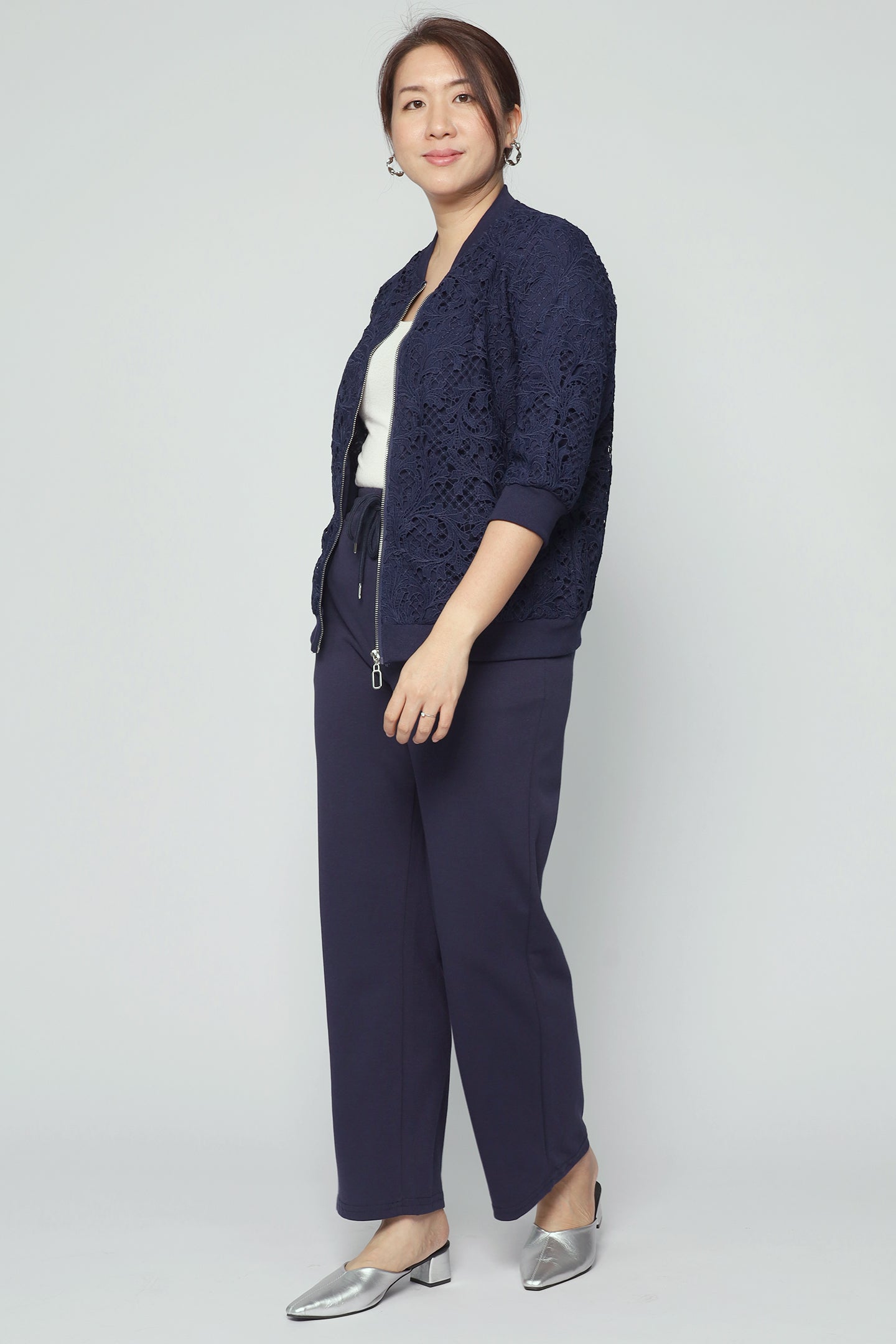 Aubrey Jacket in Blue Lace