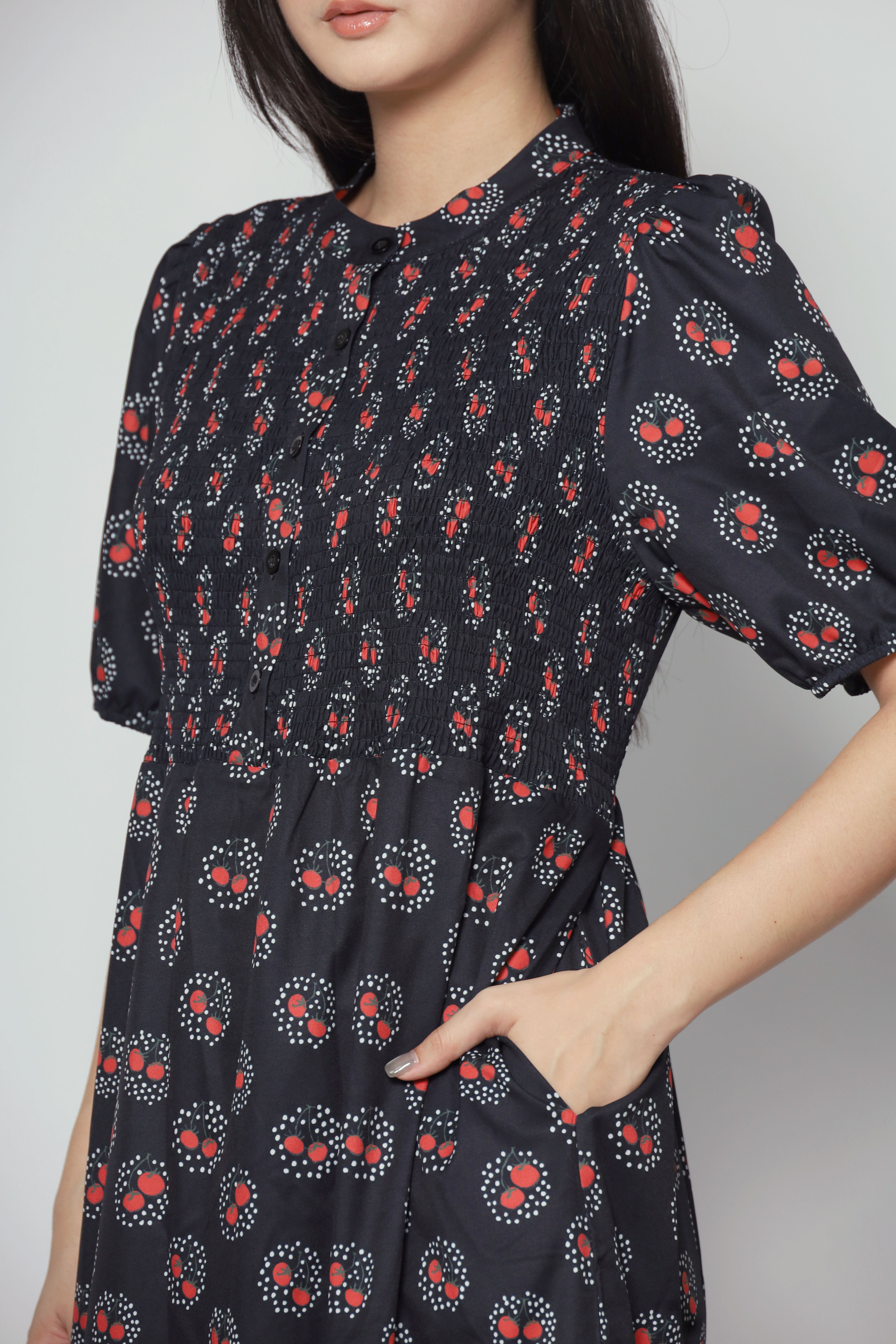 Aurora Dress in Cherry Tomato
