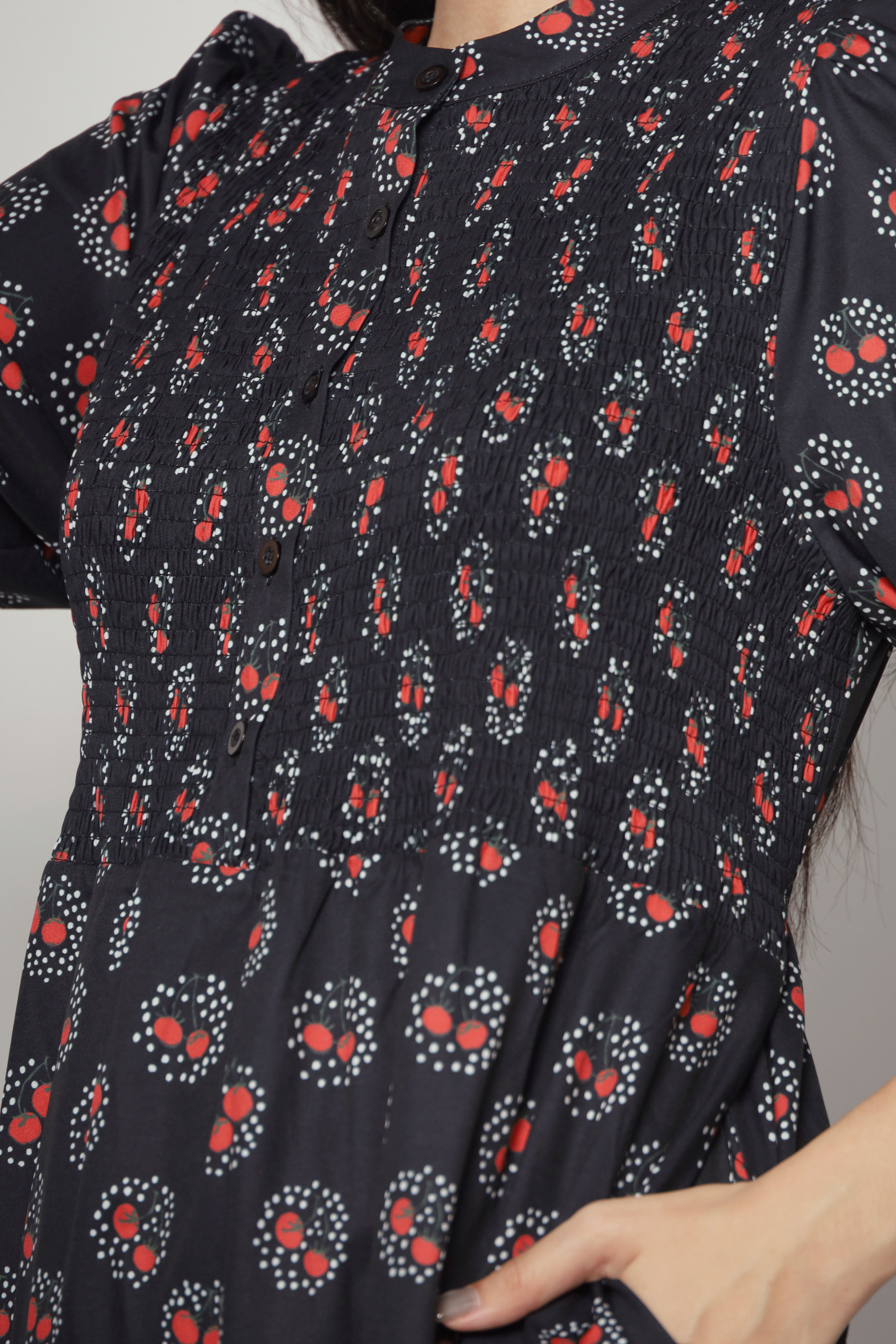 Aurora Dress in Cherry Tomato