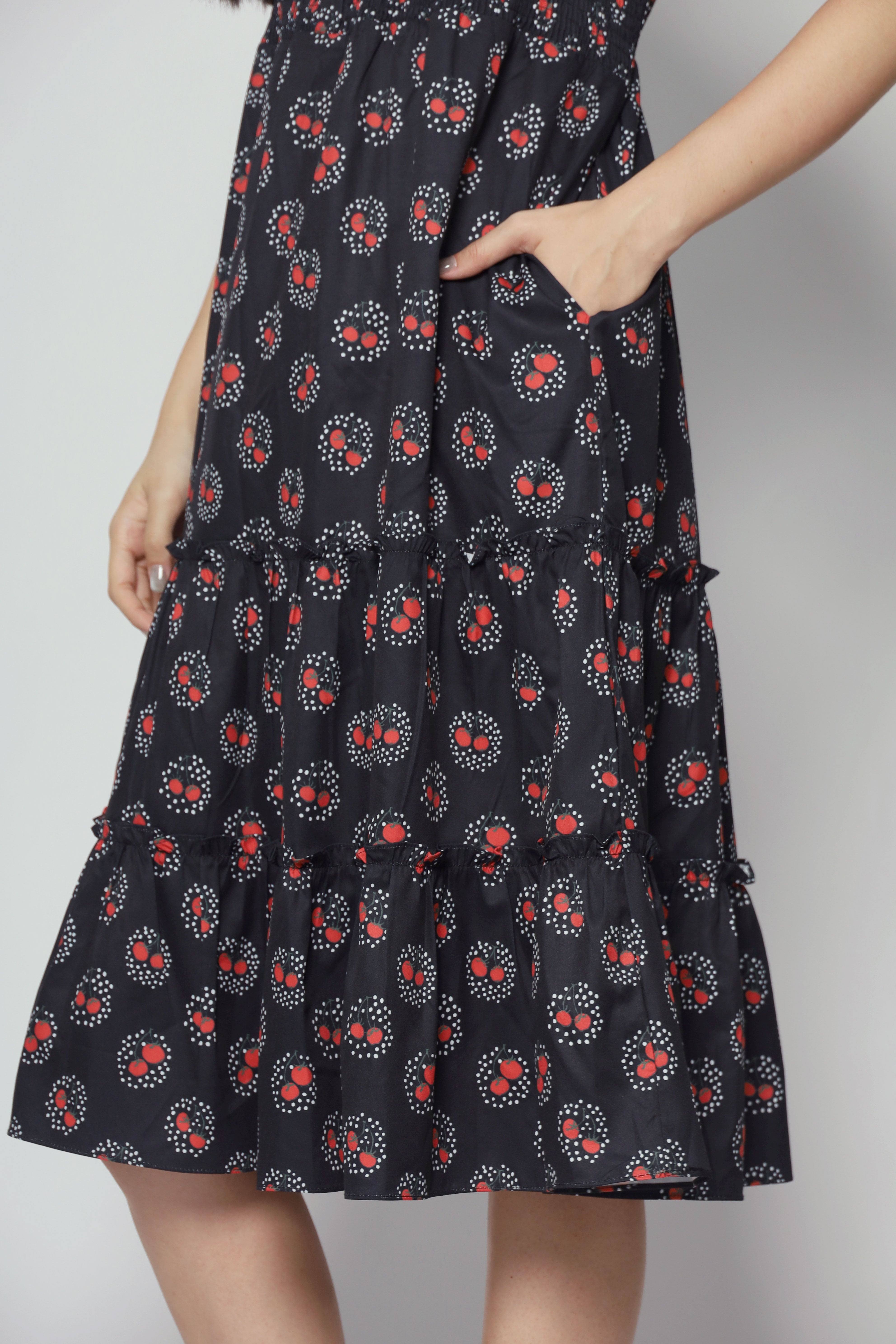 Aurora Dress in Cherry Tomato