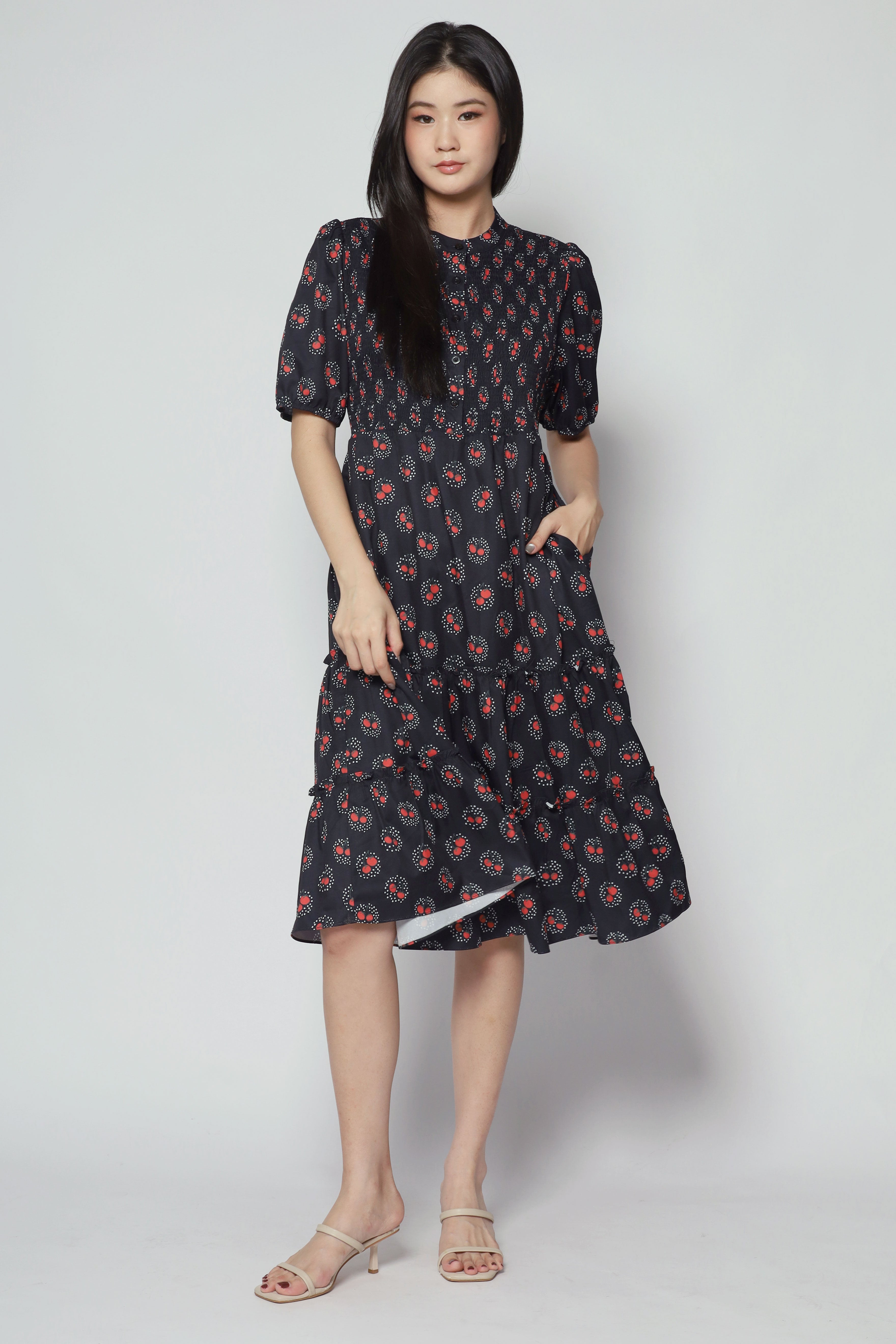 Aurora Dress in Cherry Tomato