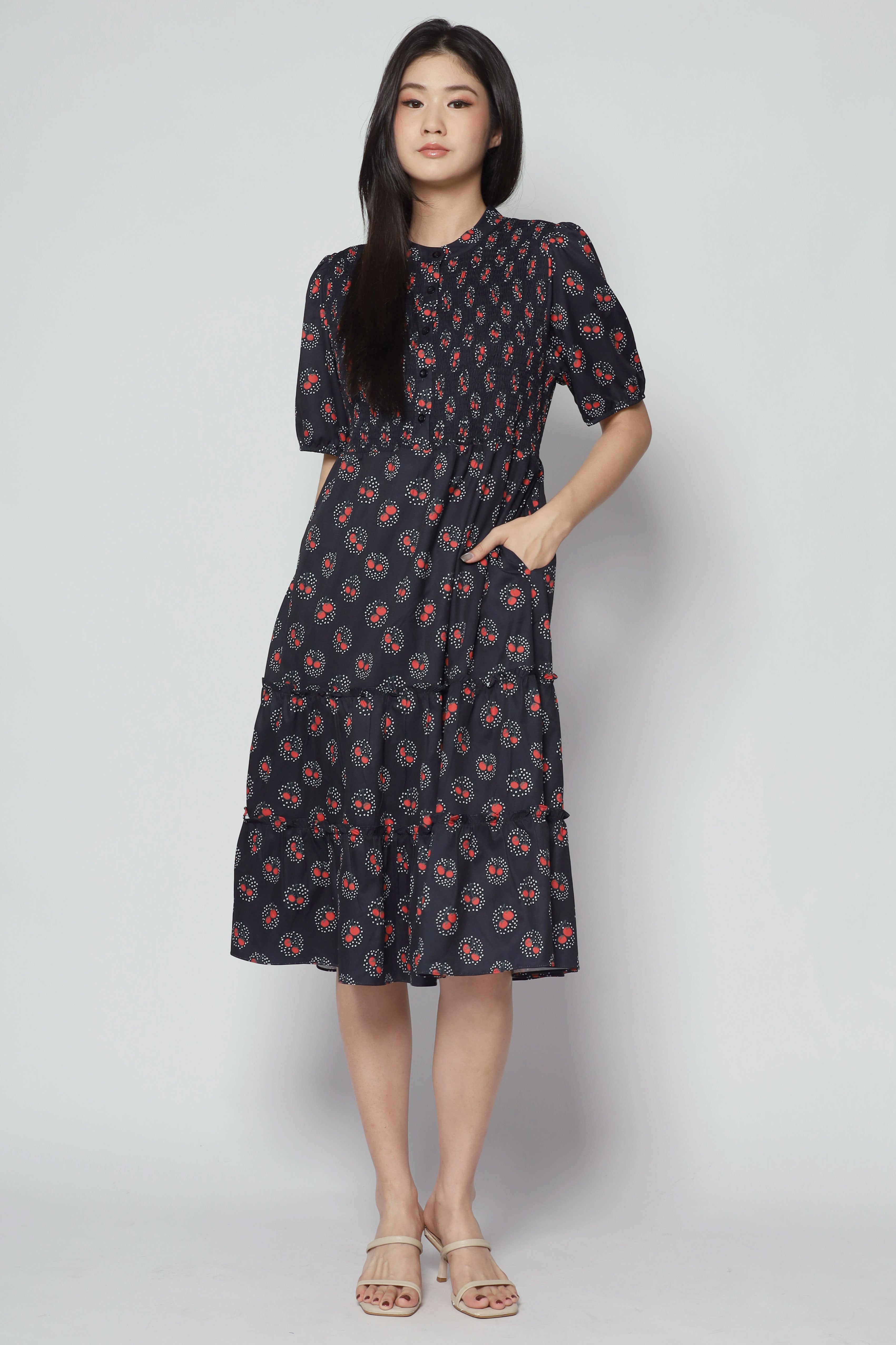 Aurora Dress in Cherry Tomato
