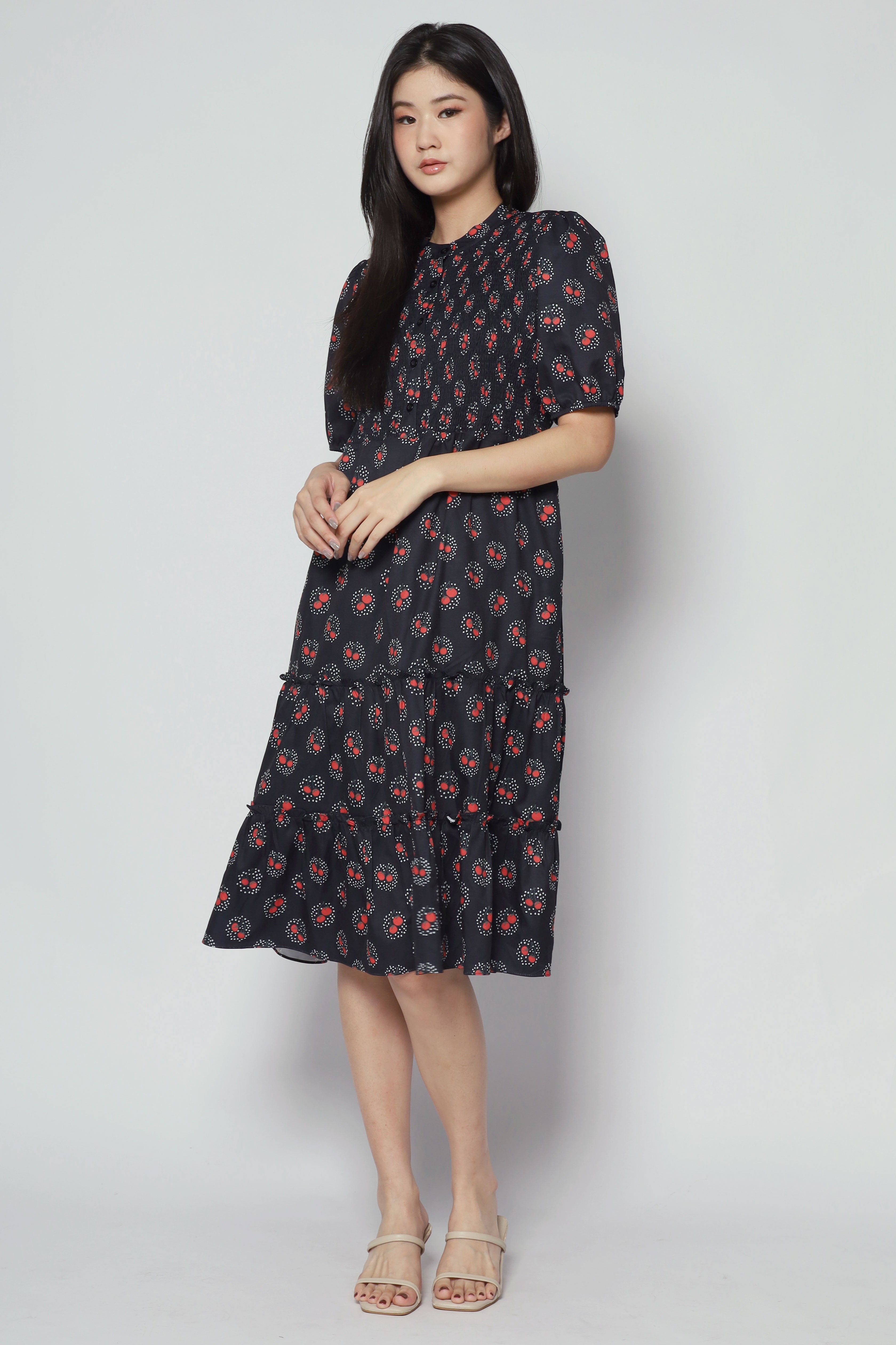Aurora Dress in Cherry Tomato