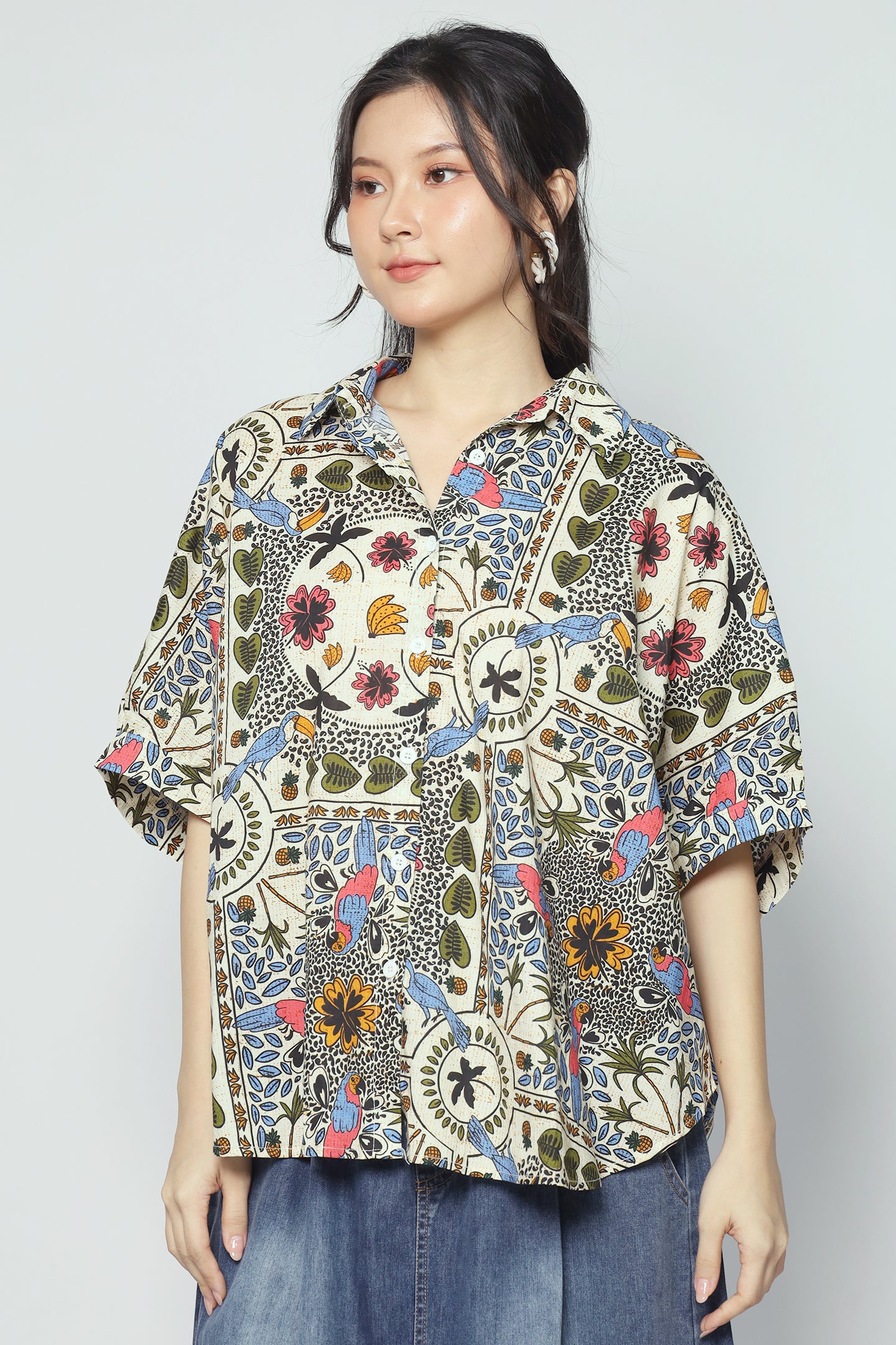 Avo Shirt in Parrot Petal