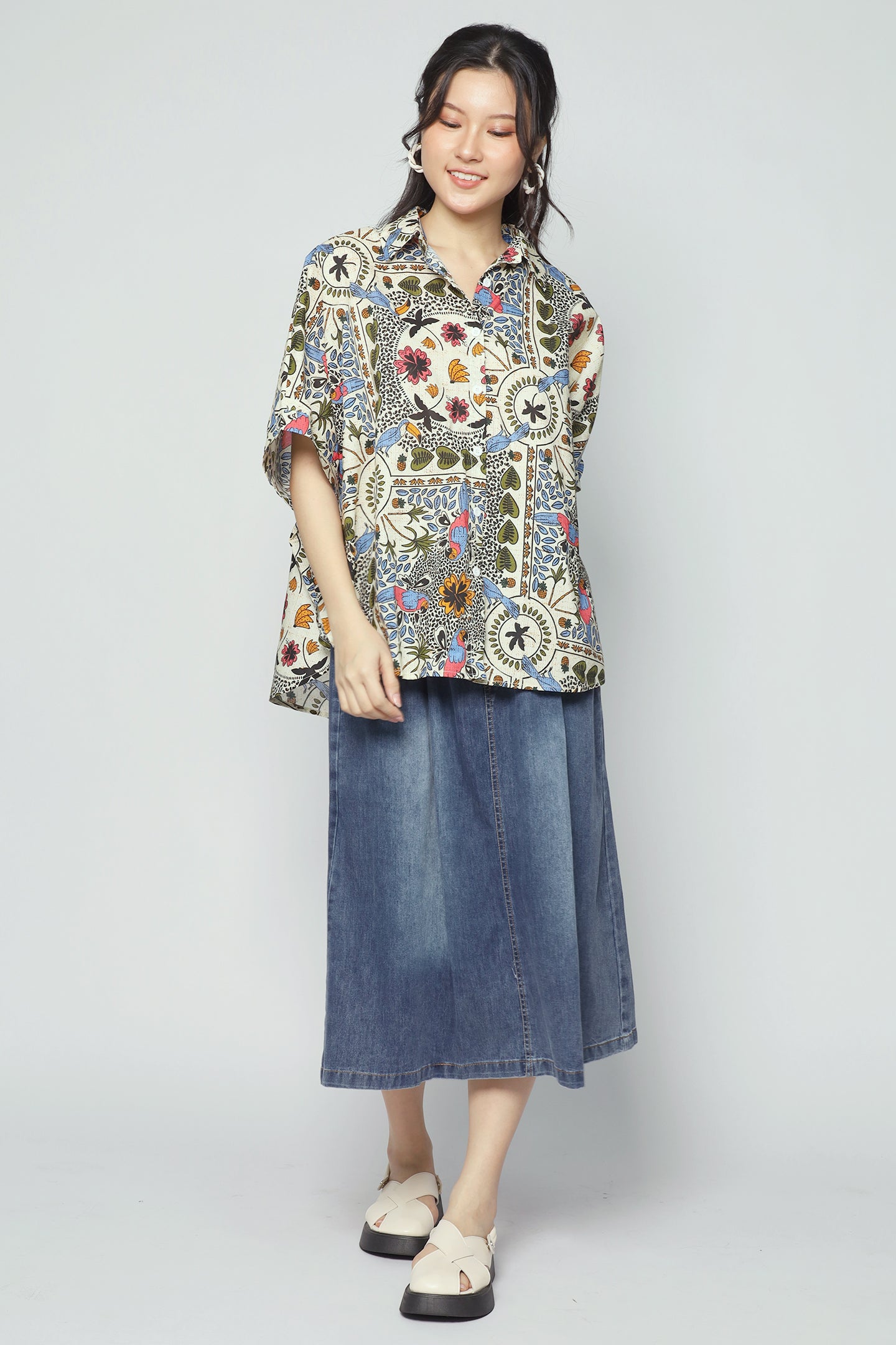 Avo Shirt in Parrot Petal