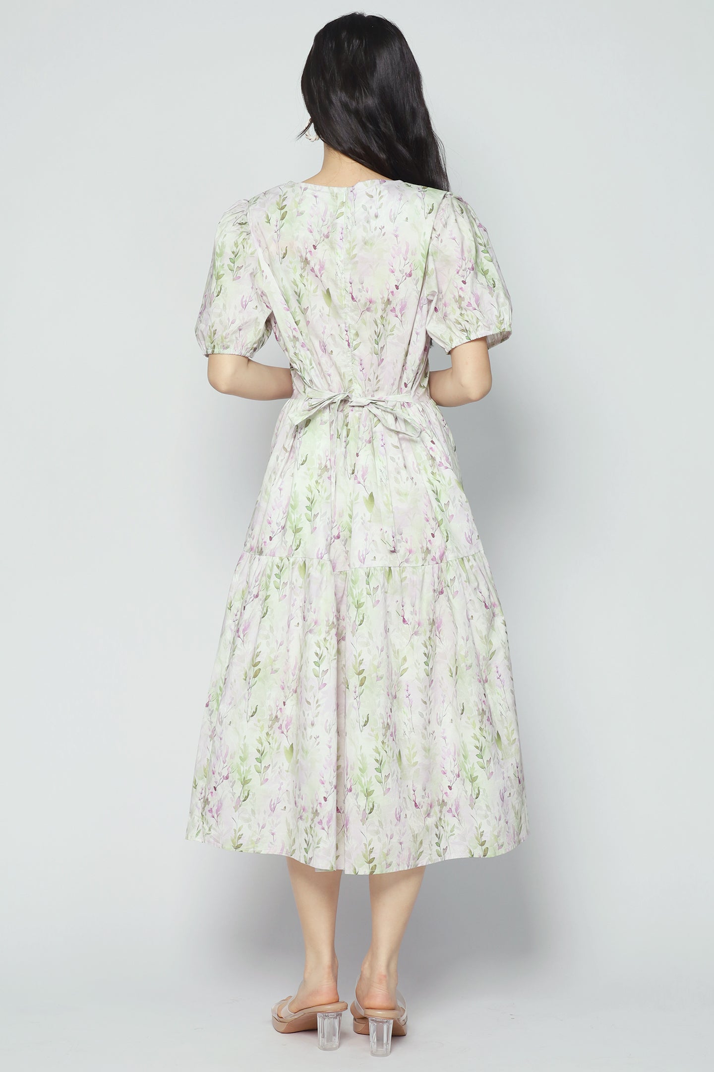Avril Dress in Thyme Bloom