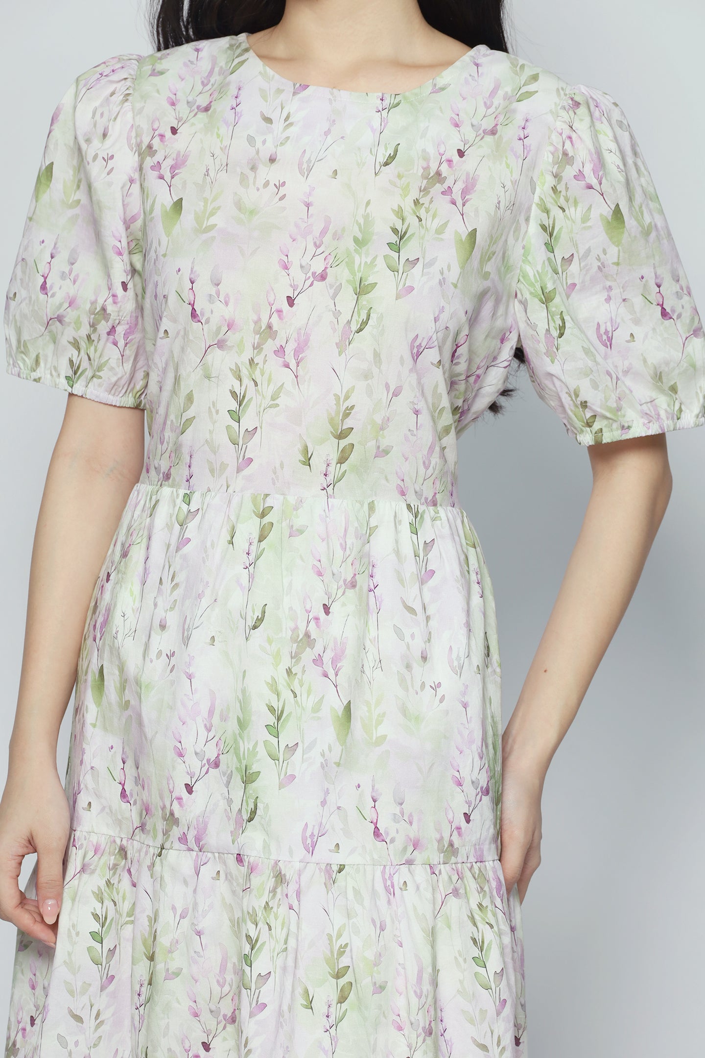 Avril Dress in Thyme Bloom