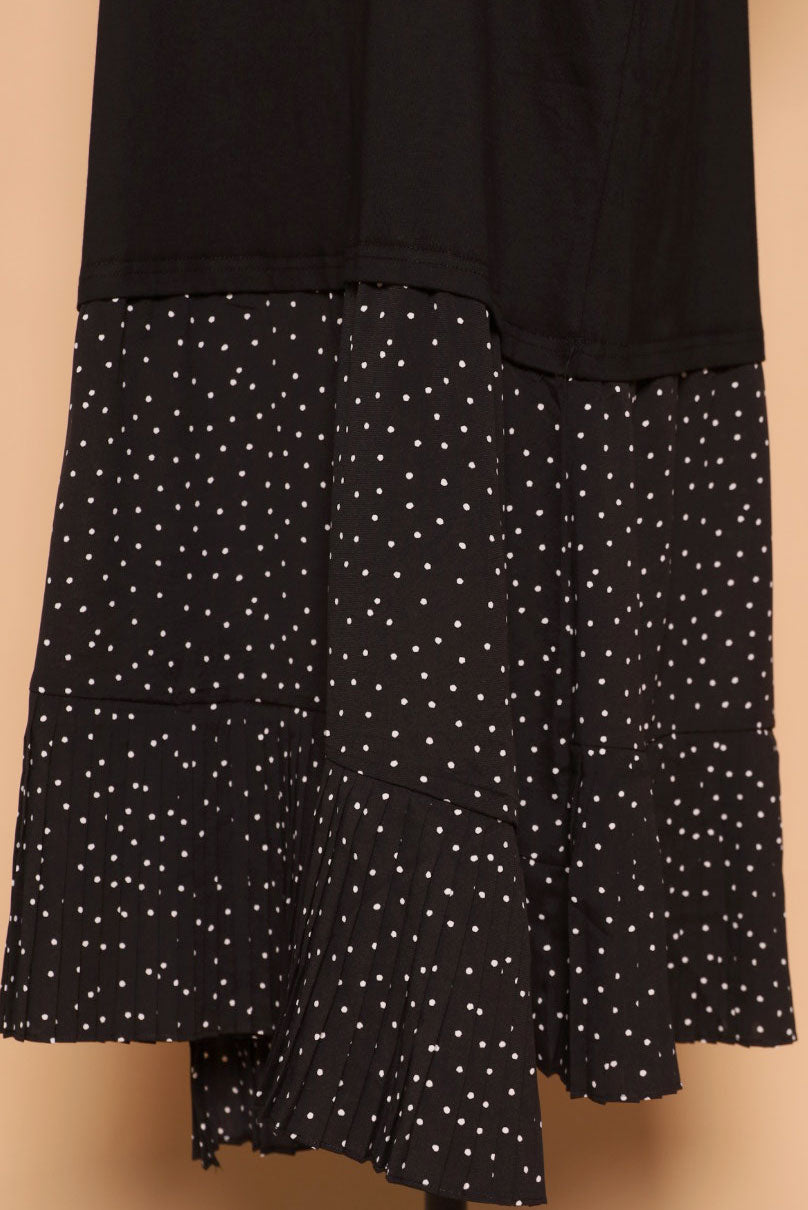 PO - Aiden Pleated Polkadot Dress