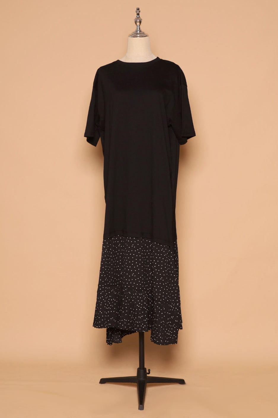 PO - Aiden Pleated Polkadot Dress