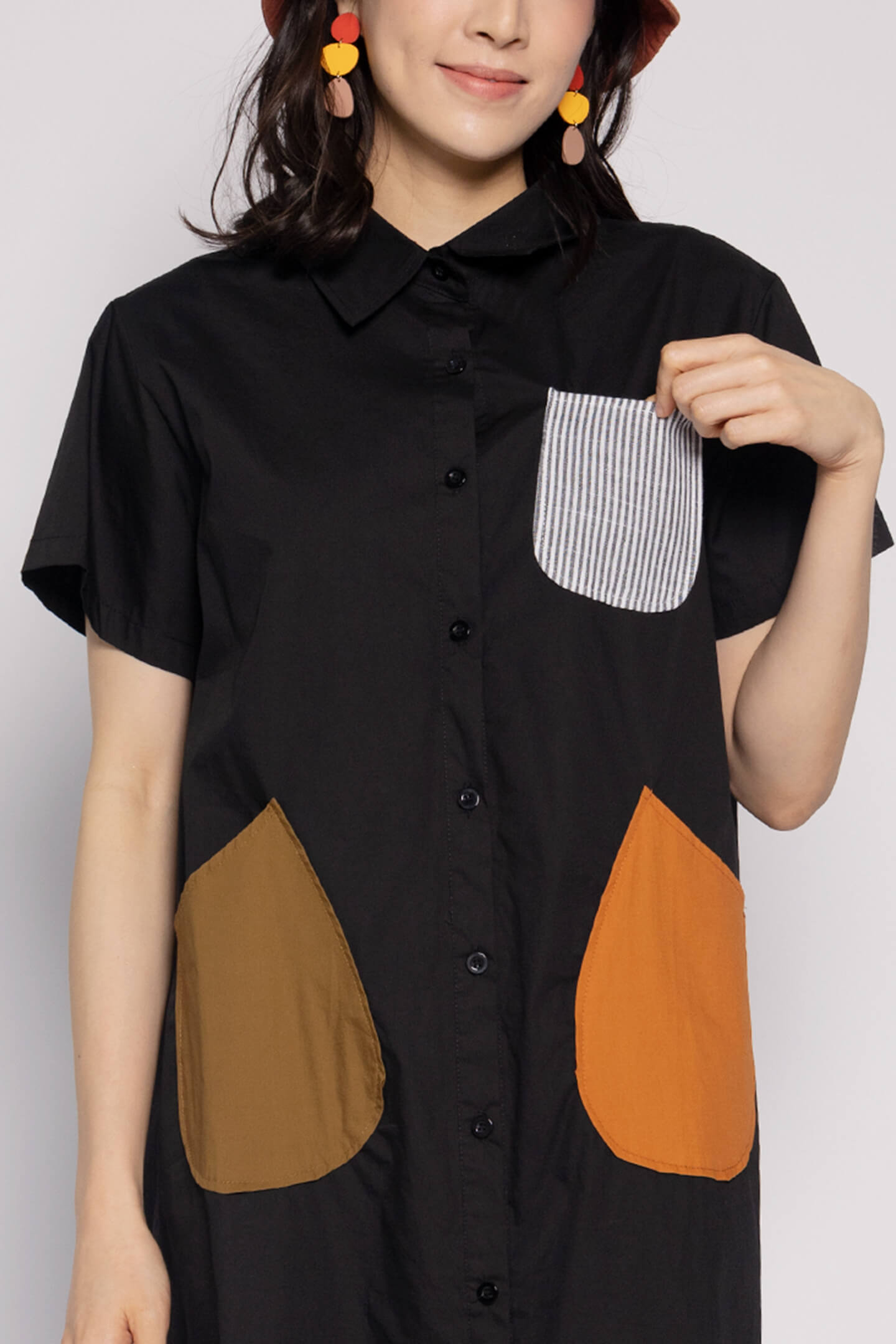 Backorders Amy Pocket Dress in Black