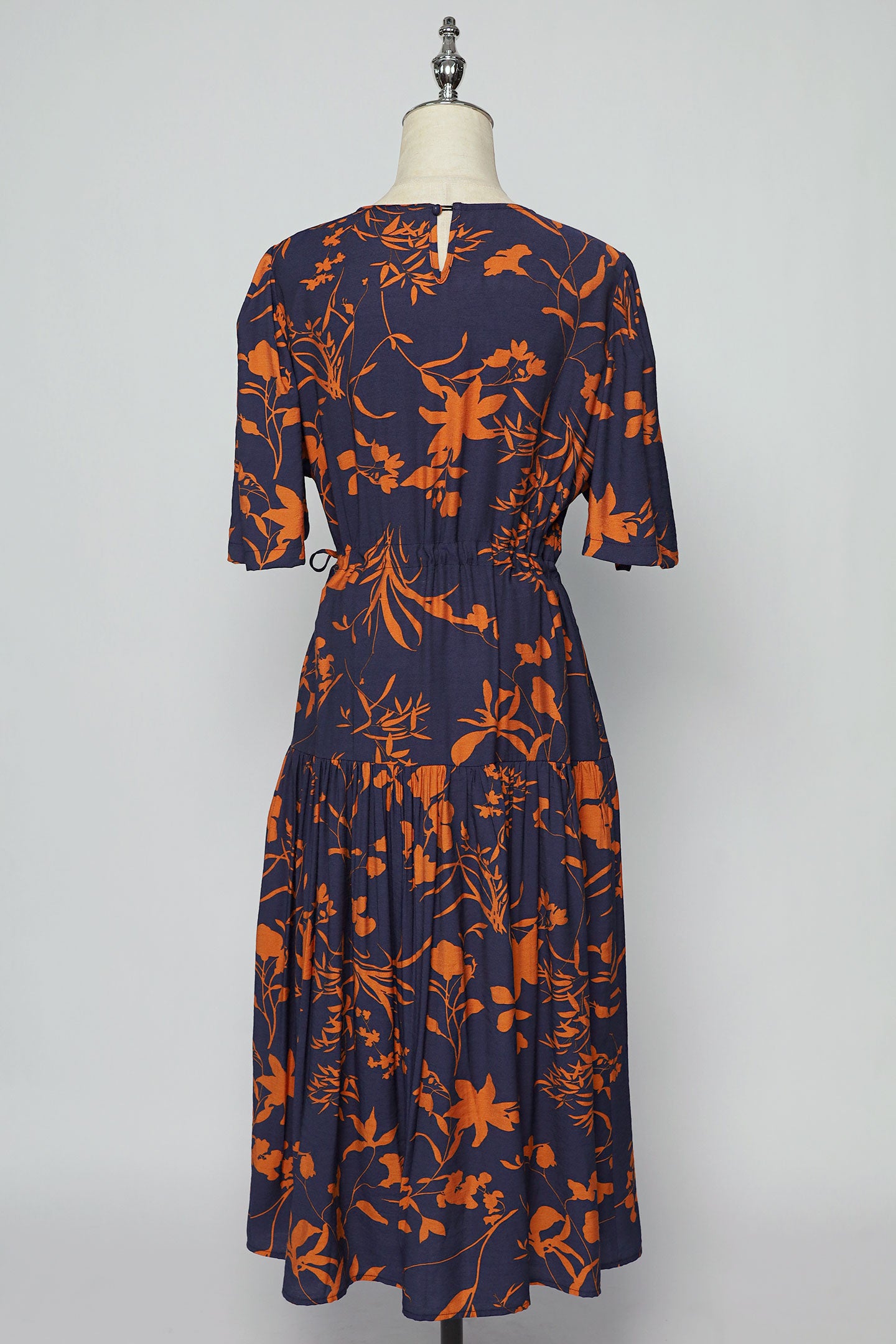 PO - Angelina Dress in Tangerine Garden