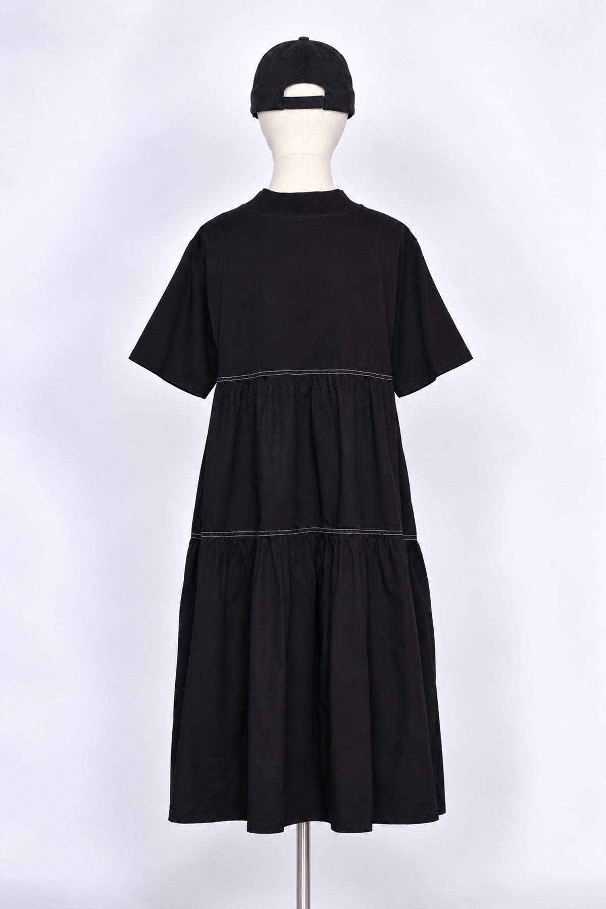 PO - Arden Tiered Dress in Black