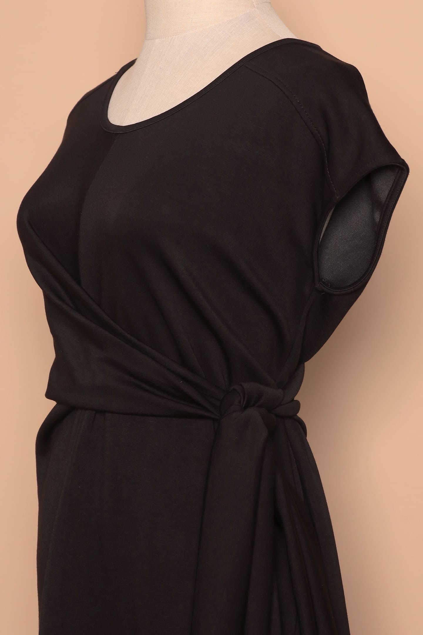 PO - Arisa Tie Dress in Black