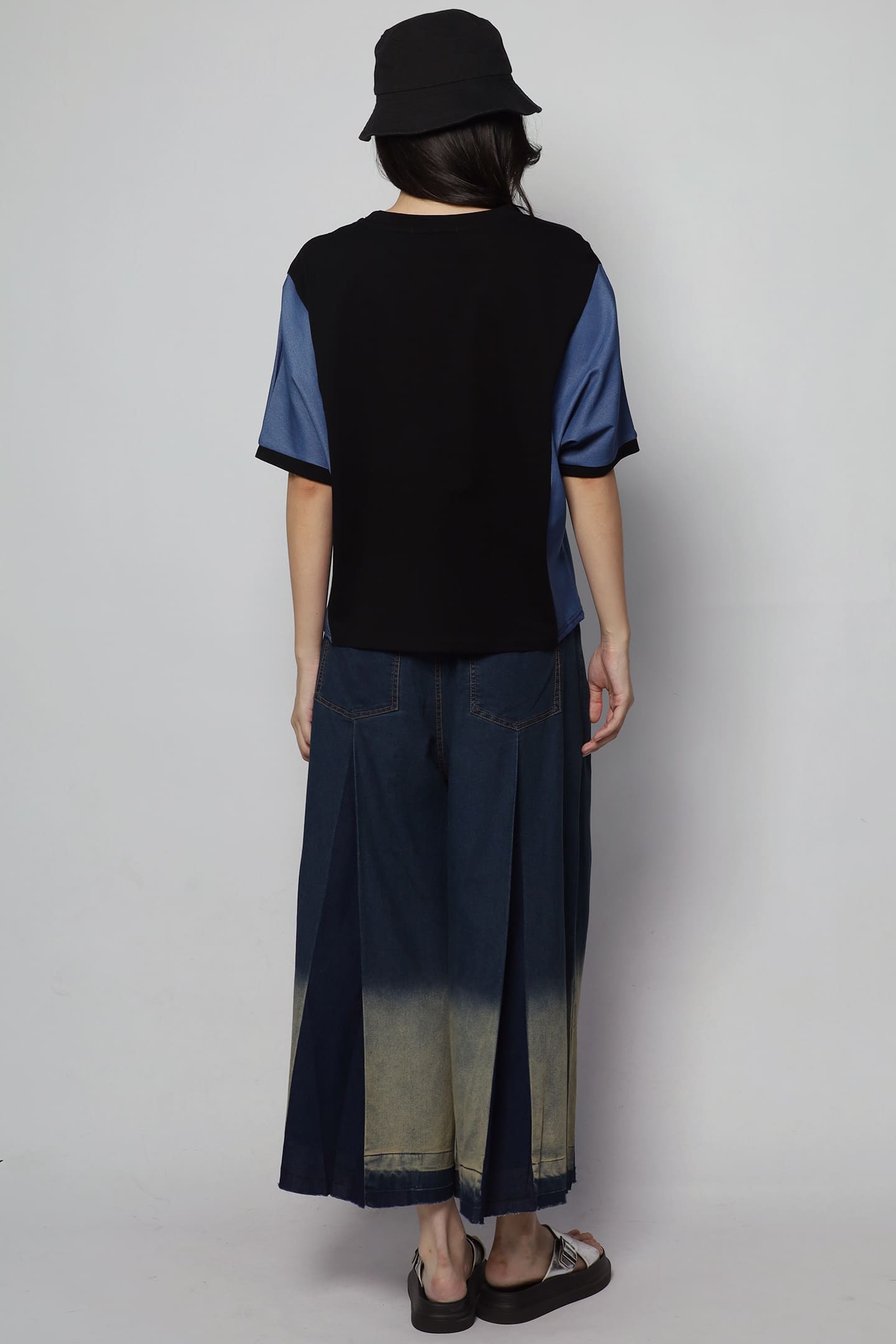 Backorders Arlene Top in Denim Black