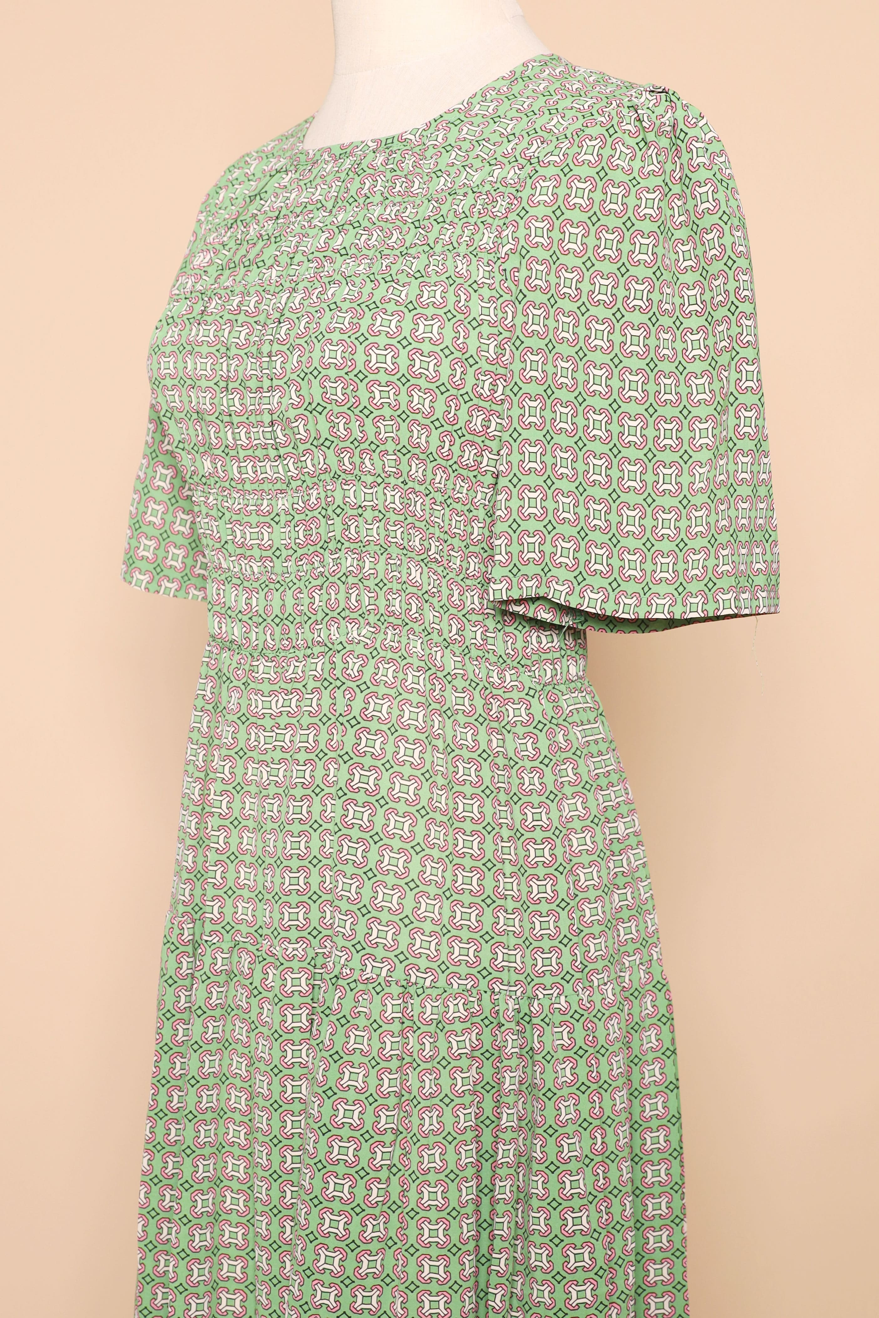 PO - Astha Dress in Green Pattern