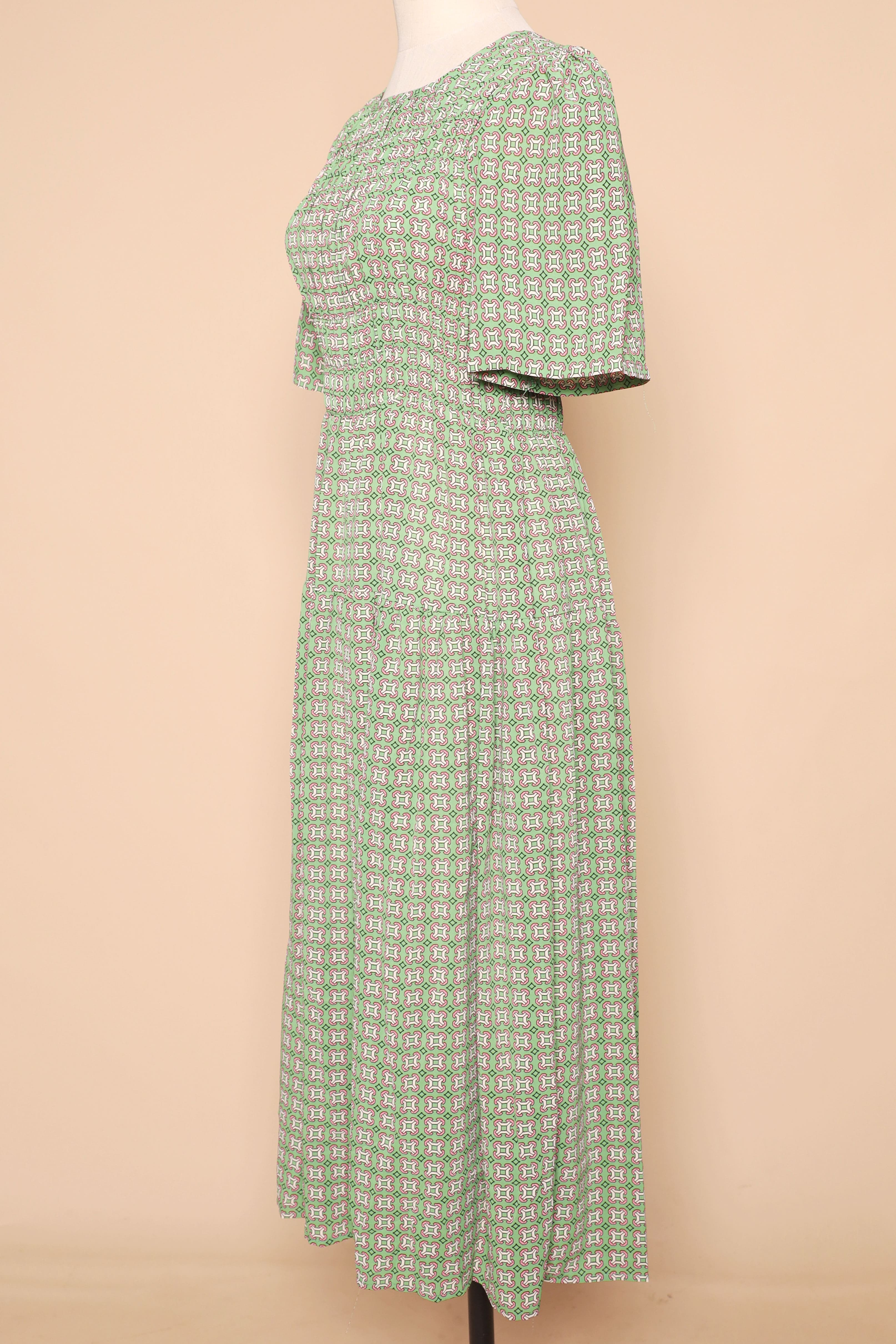 PO - Astha Dress in Green Pattern