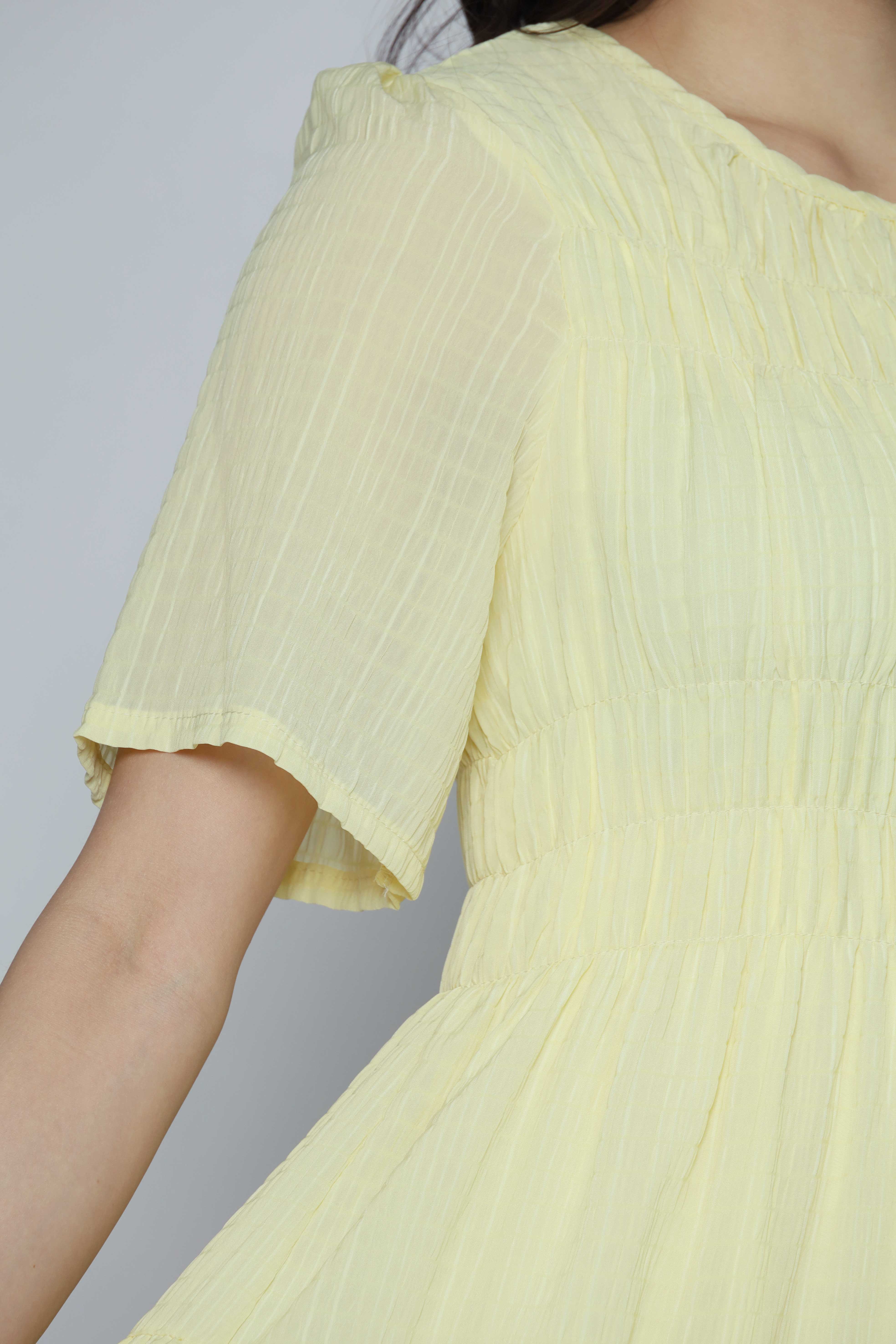 Backorders Astha Dress in Yellow