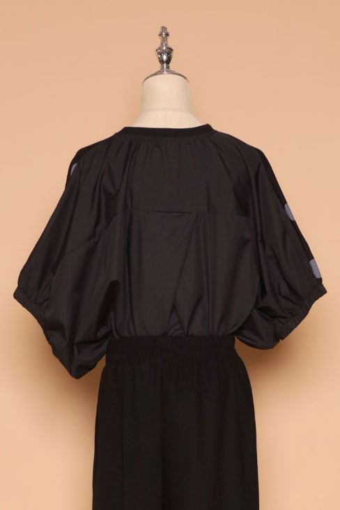 PO - Astri Polkadot Batwing Top