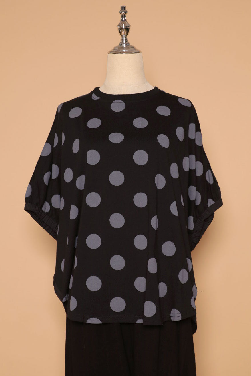 PO - Astri Polkadot Batwing Top