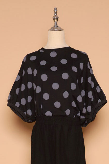 PO - Astri Polkadot Batwing Top