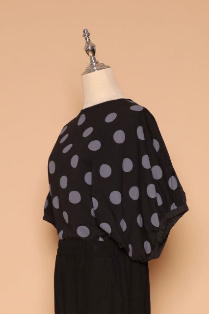 PO - Astri Polkadot Batwing Top
