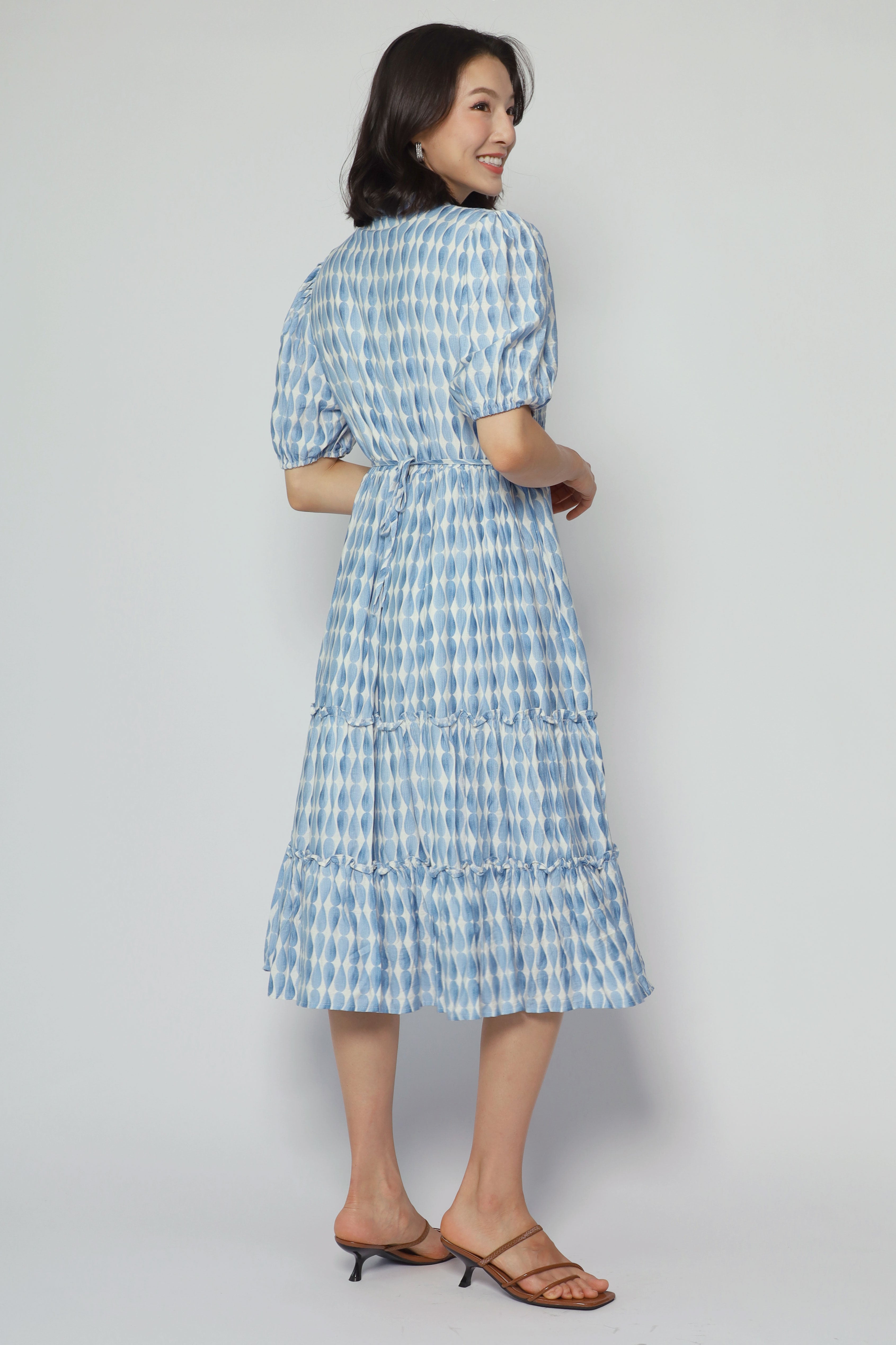 Aurora Dress in Blue Whirl