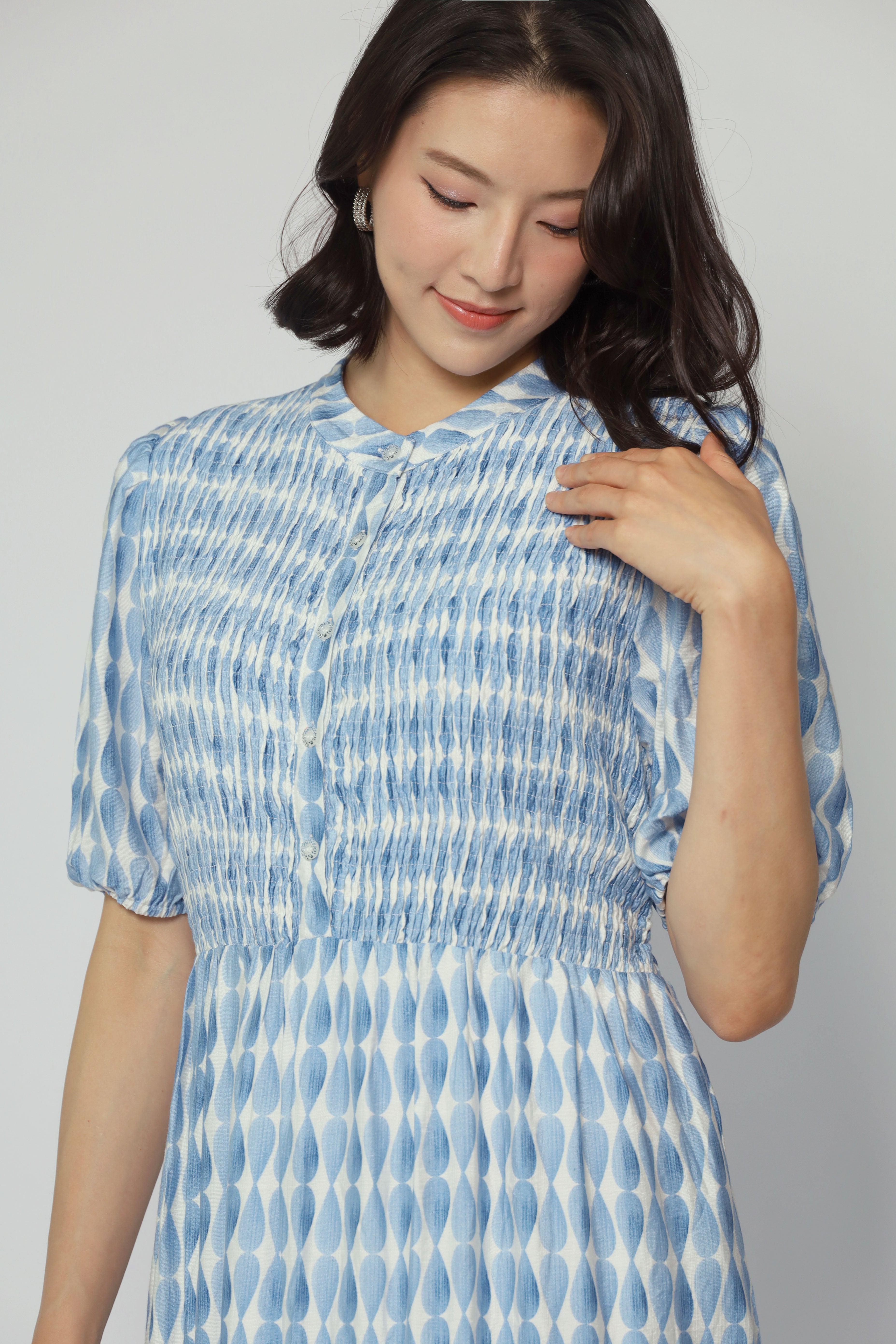 Aurora Dress in Blue Whirl