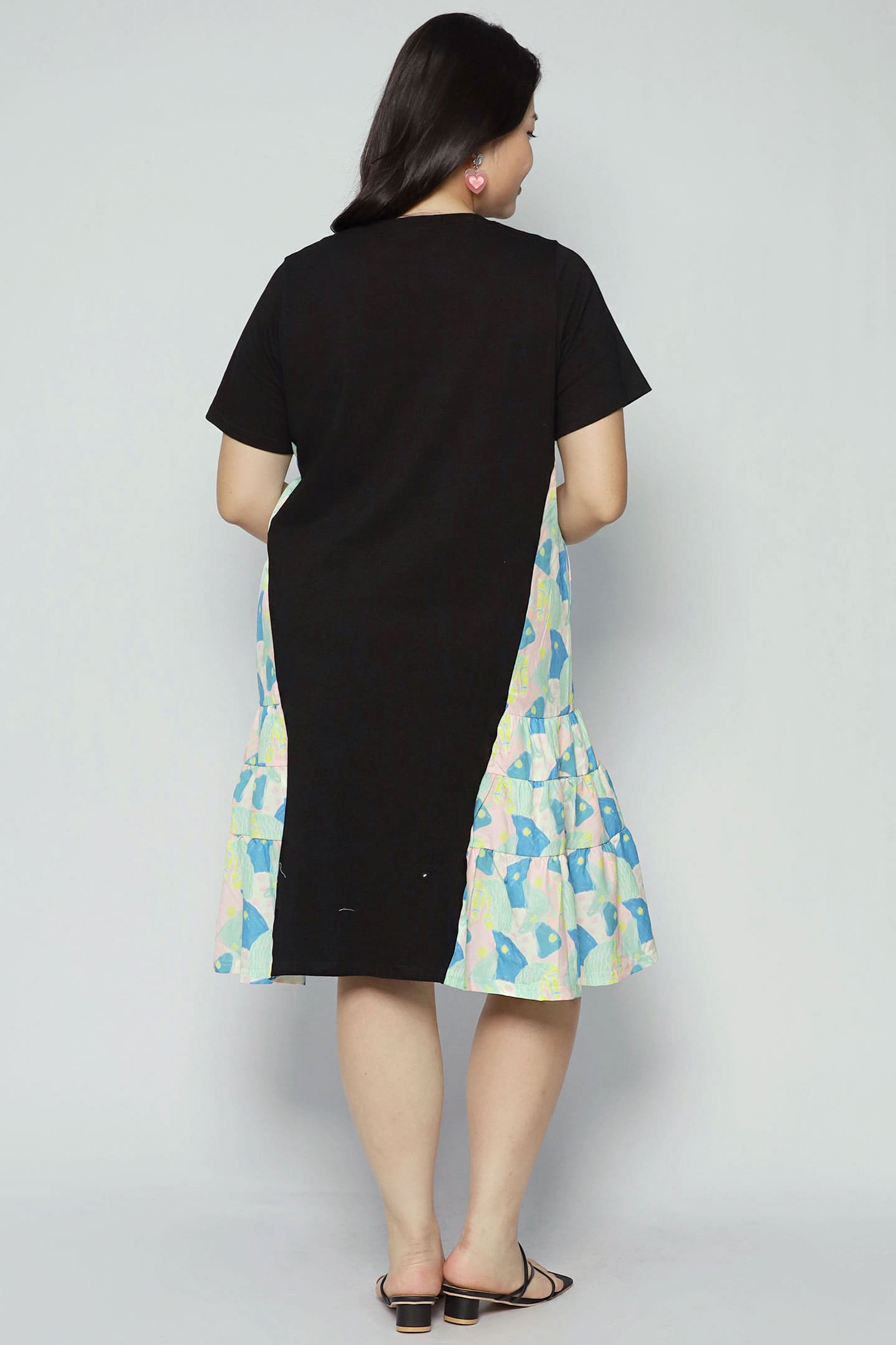 Ava Dress in Sorbet Tiles